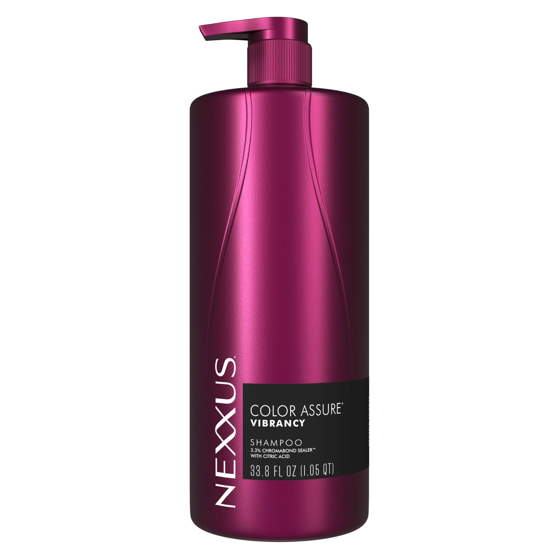 Dark Slate Gray Nexxus Color Assure Shampoo for Vibrancy for Color Treated Hair Powered by Chromabond Sealer with Citric Acid 33.8