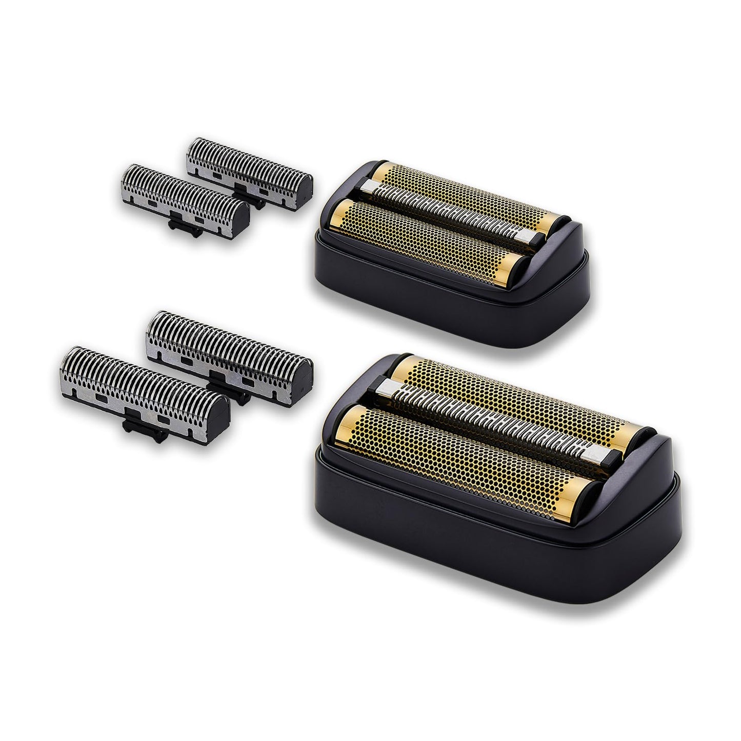 White Smoke Replacement Foil & Inner Cutters Compatible with Andis 17300 reSURGE Electric Shaver, Black (2 Pack)