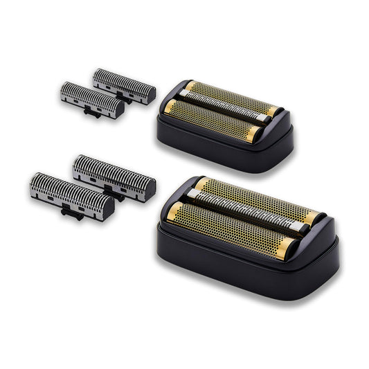 White Smoke Replacement Foil & Inner Cutters Compatible with Andis 17300 reSURGE Electric Shaver, Black (2 Pack)