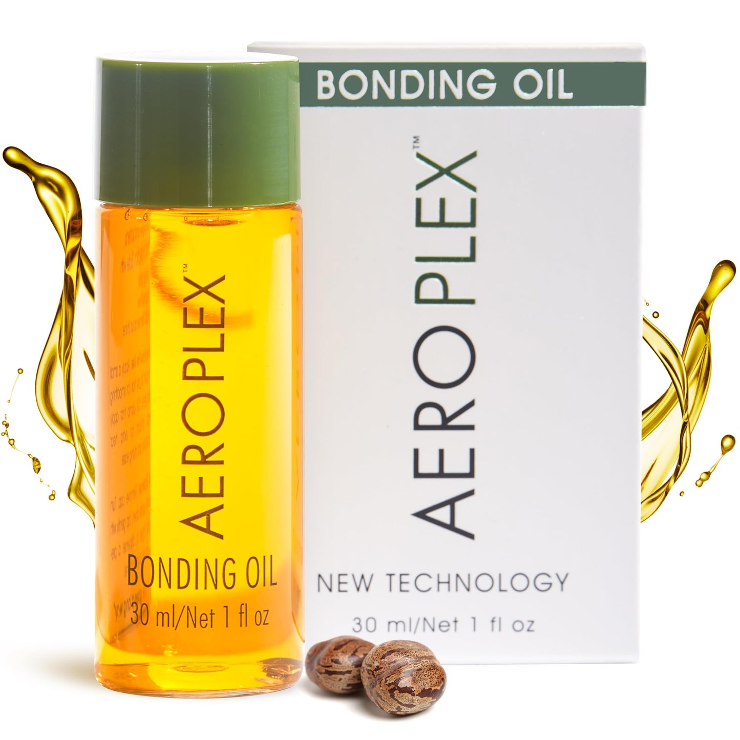 White Smoke TRIDESIGN Aeroplex Bonding Oil - Repairs, Promotes Growth & Prevents Breakage - Silky Serum for Dry, Damaged & Frizzy Hair - Travel Size 30ml - Salon-Tested with UV & Heat Protection