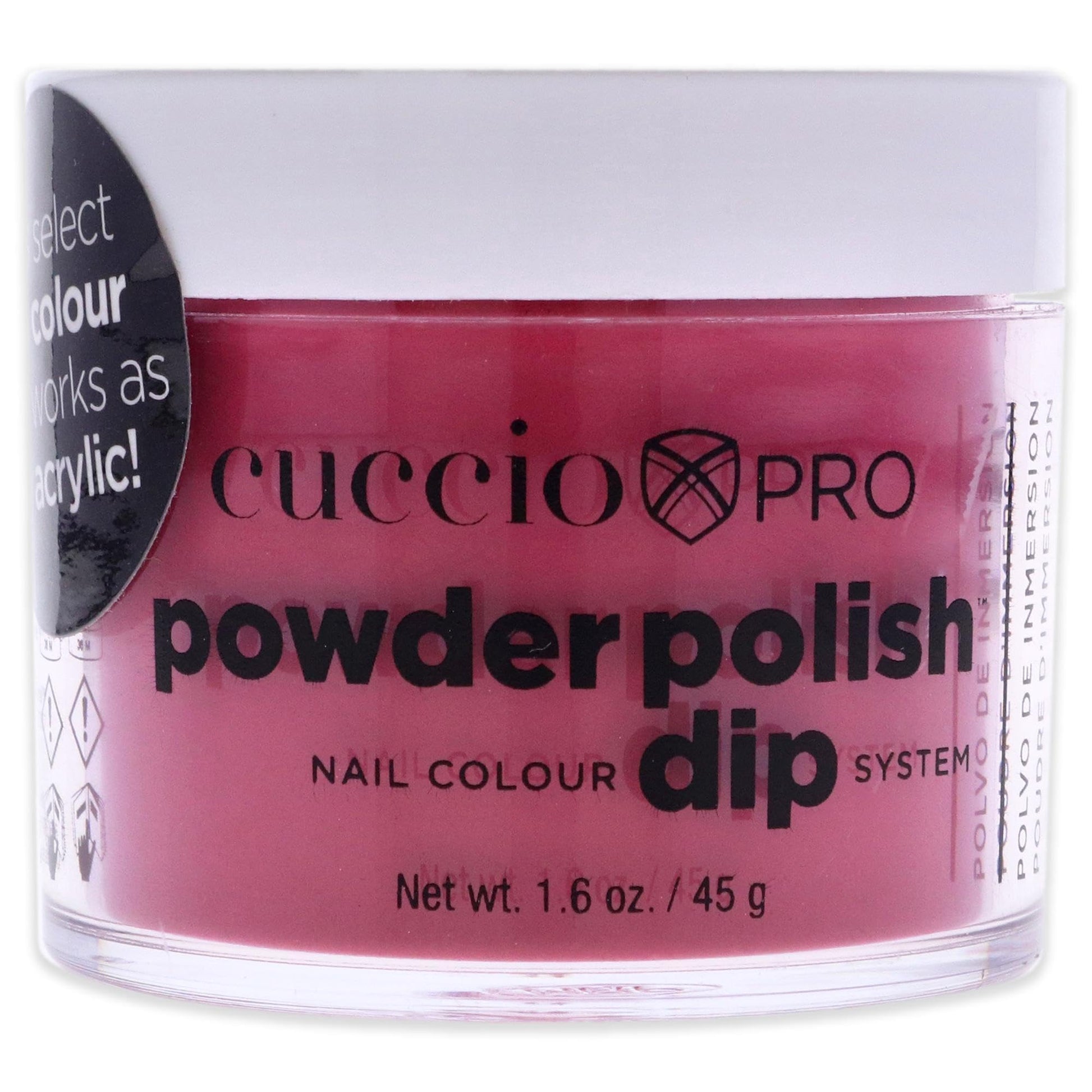 Light Gray Pro Powder Polish Nail Colour Dip System - High Resolutions by Cuccio Colour for Women - 1.6 oz Nail Powder