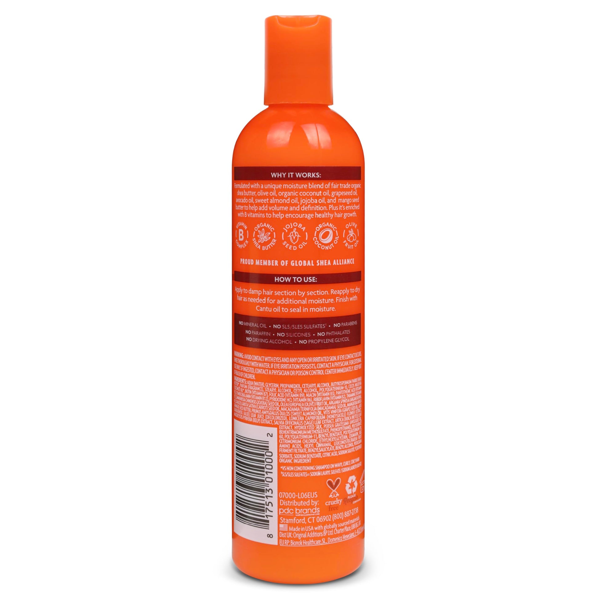 White Smoke Cantu Moisturizing Curl Activator Cream for Natural Hair with Pure Shea Butter, 12 fl oz (Pack of 2)