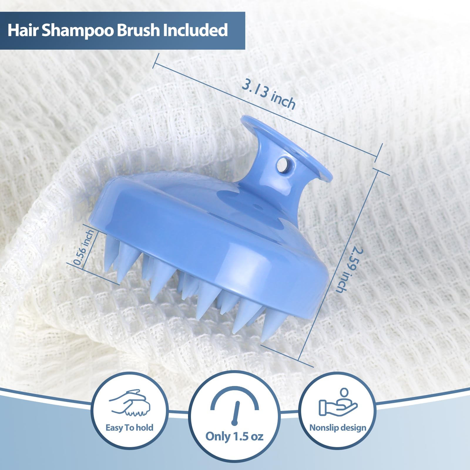 White Smoke LukLoy Salon Shampoo Bowl Faucet Vacuum Breaker Kit with Hair Shampoo Brush, Shampoo Bowl Hose and Sprayer Replacement Part