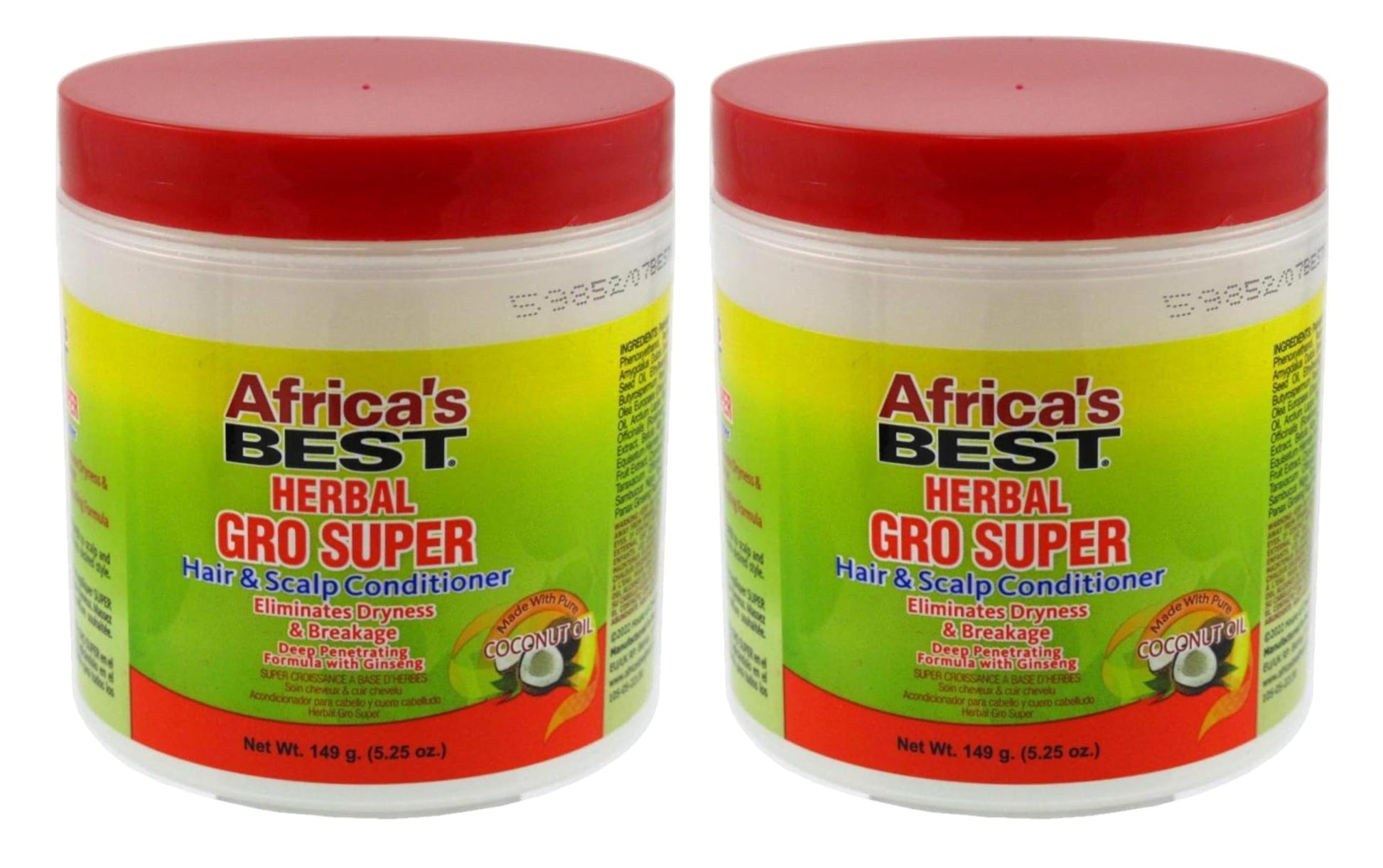 White Smoke Africas Best Gro Herbal Super 5.25 Ounce Jar (155ml) (Pack of 2)