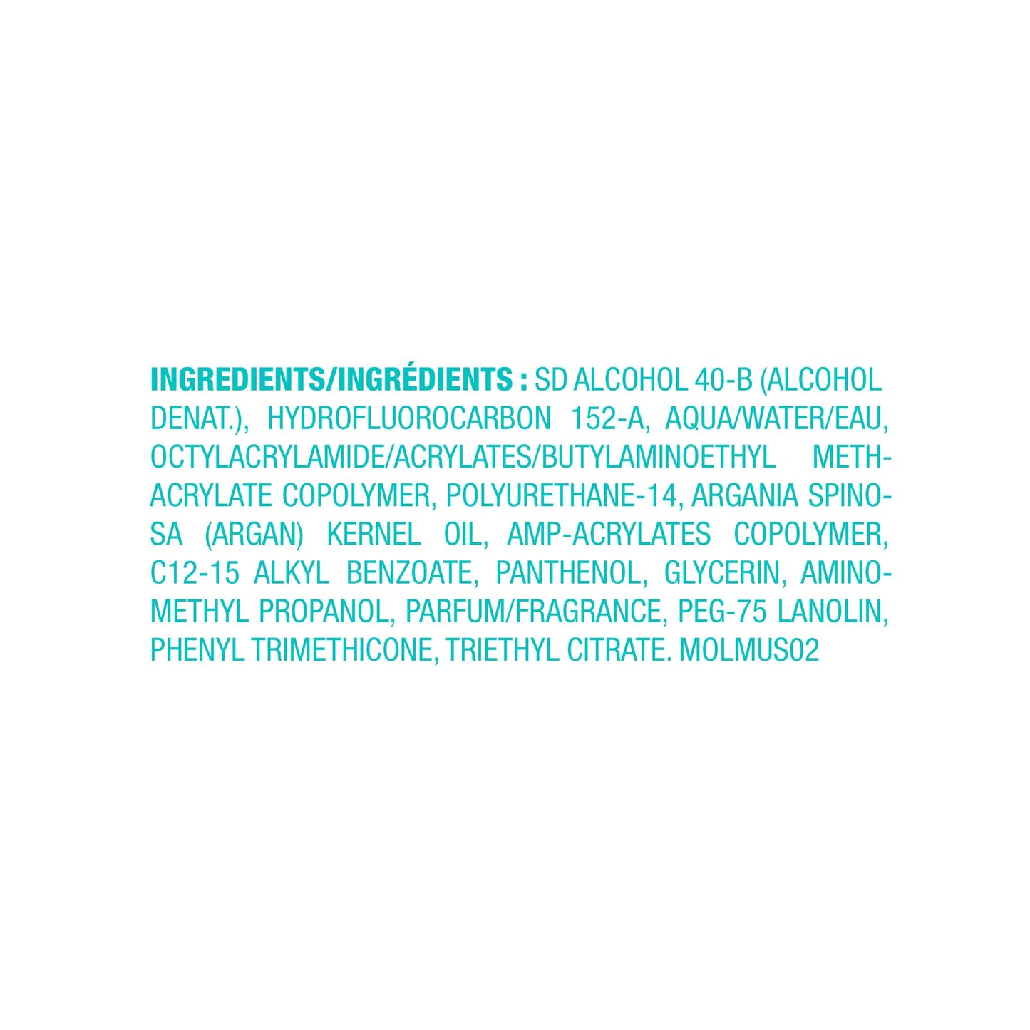 Light Cyan Moroccanoil Luminous Hairspray Medium, Travel Size, 2.3 Fl Oz