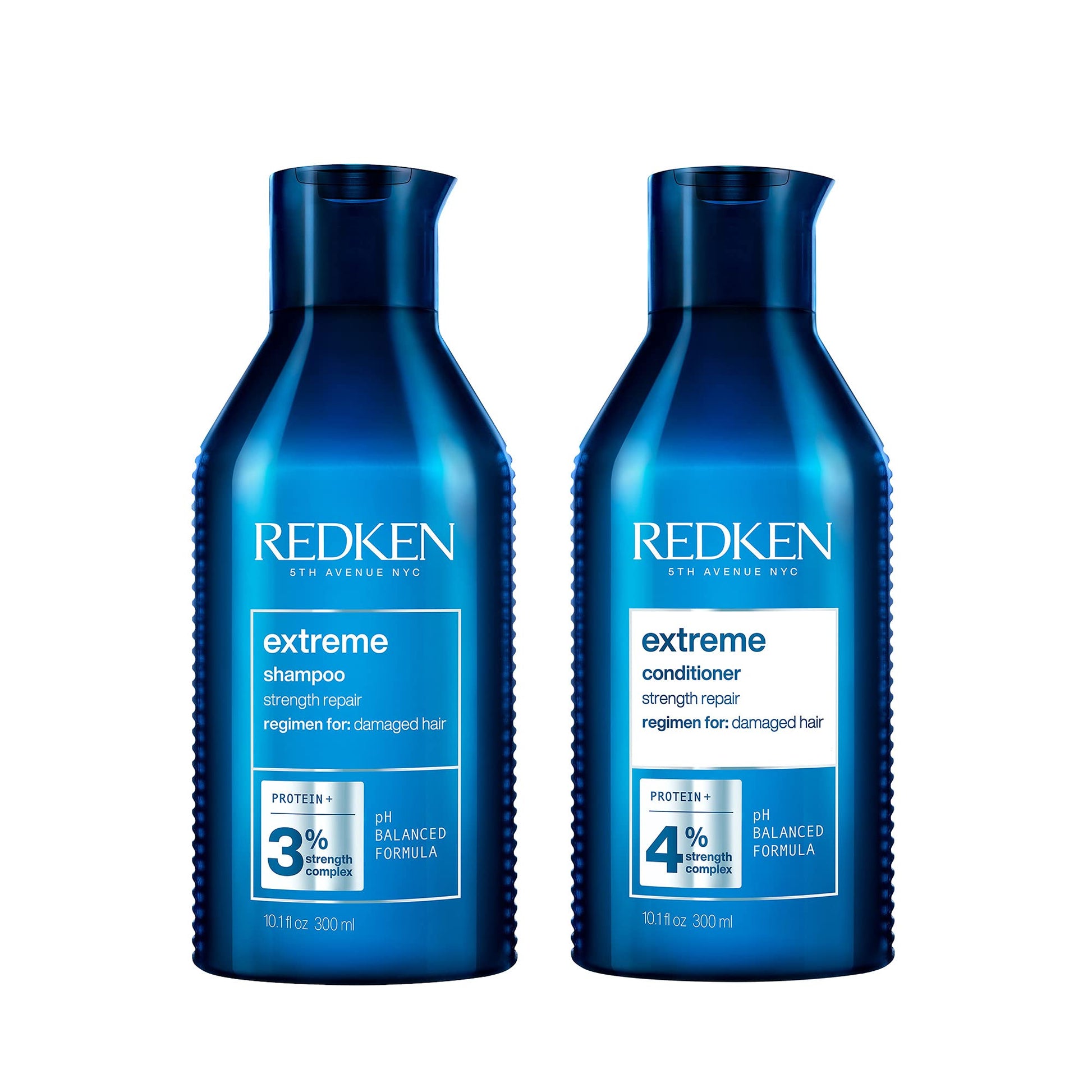White Smoke Redken Extreme Shampoo and Conditioner | For Damaged Hair Repair | Protein-Infused Strengthening Formula
