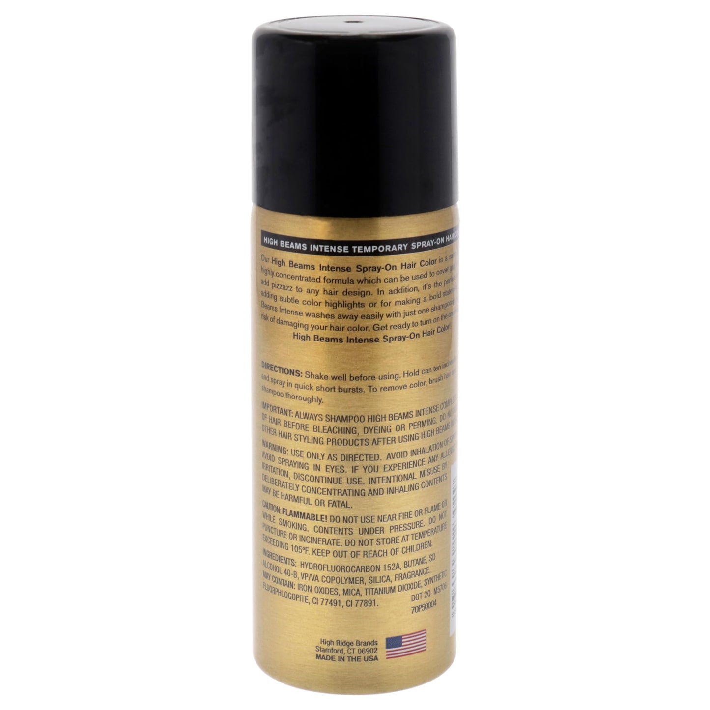 Black Salon Grafix High Beams Intense Temporary Spray - Black for Unisex - 2.7 oz Hair Color