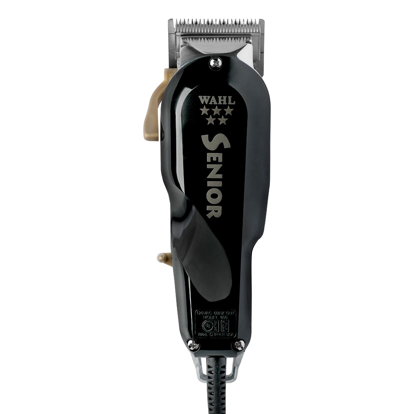 White Smoke Wahl Professional 5 Star Senior Clipper, V9000 Motor, Adjustable Taper Lever, Includes 3 Cutting Guides