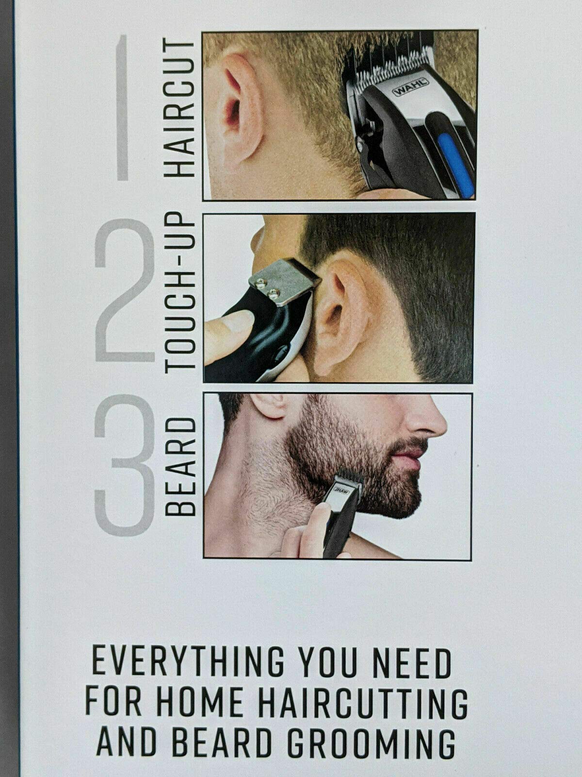 Light Gray WAHL Deluxe Complete Hair Cutting Kit 29 Piece Clipper Set with Beard Trimmer -Retail $125+!!! BY AMPLEXPO