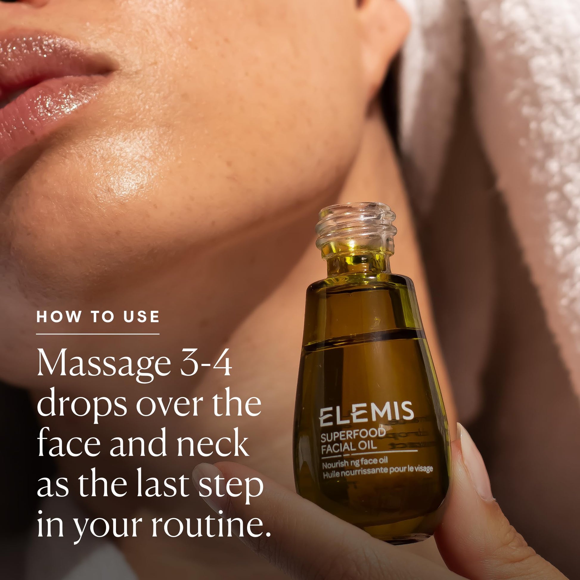 Dark Salmon ELEMIS Superfood Facial Oil - Antioxidant-Rich Nourishing Serum, Radiance-Enhancing Lightweight Skin Elixir, Hydration Booster, Non-Greasy Botanical Blend - 15ml
