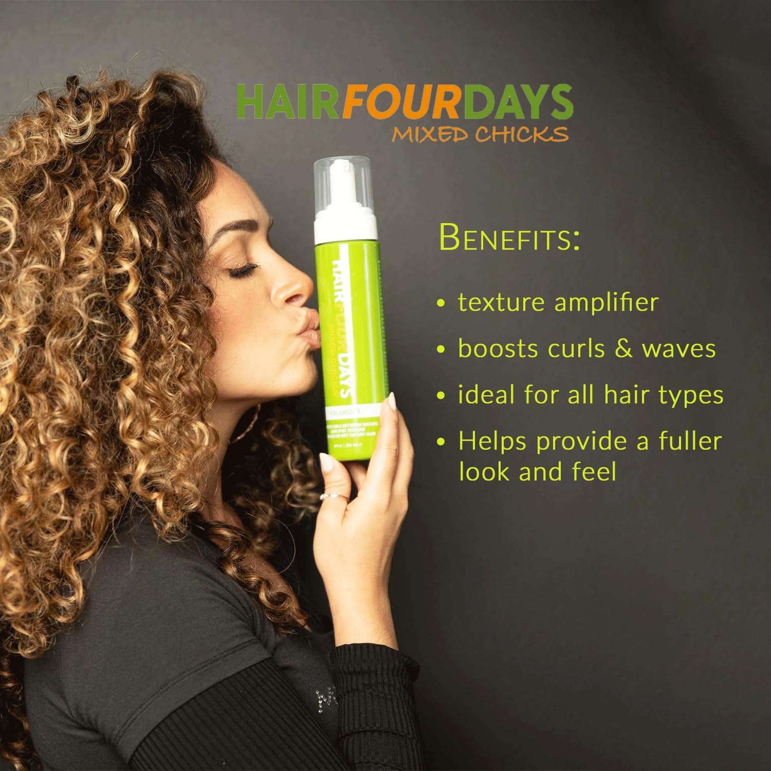 Dark Slate Gray Mixed Chicks Hair Four Days Hair Volumizer, 8 fl.oz.