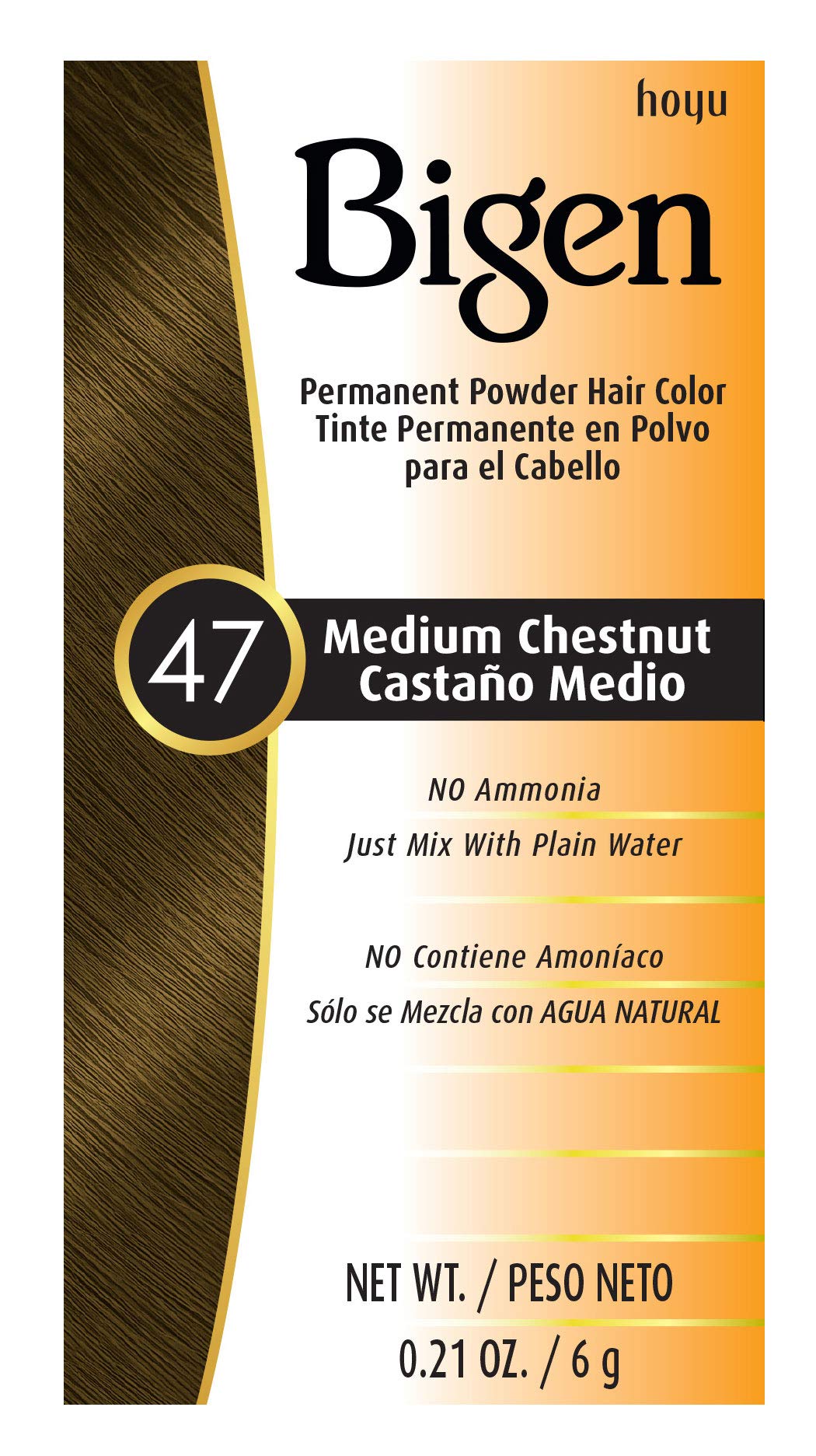 White Smoke #47 Medium Chestnut Bigen Permanent Powder - 6 Pack