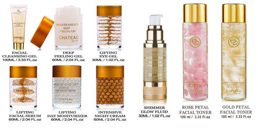 White Smoke Absolute Gold 24K Gold Petal Facial Toner - 24 Karat Gold/Collagen. for All Skin Types. 3.33 Fl.oz - 100 ml.