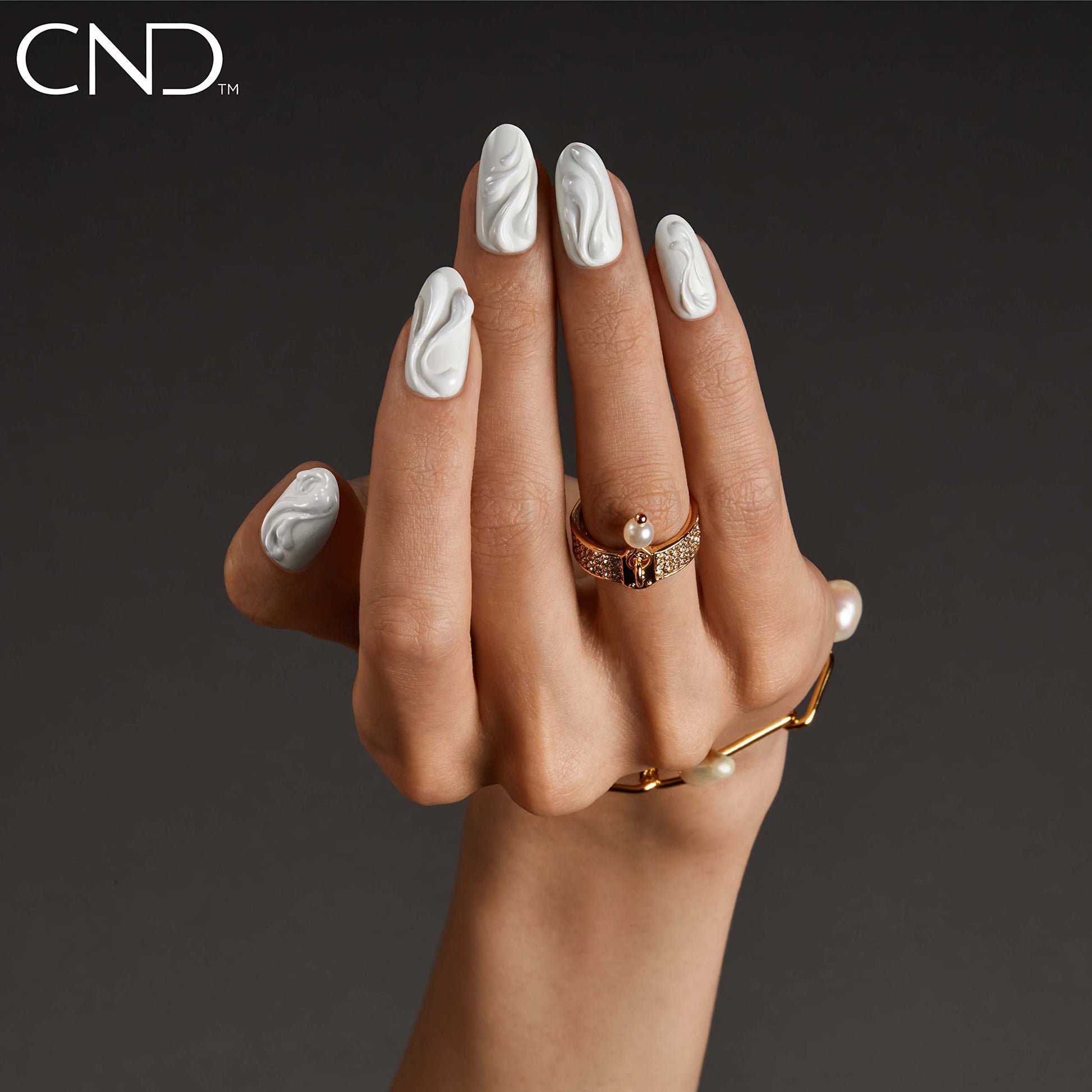 Dark Slate Gray CND Vinylux Longwear White Nail Polish, Gel-like Shine & Chip Resistant Color, Cream Puff, 0.5 fl. oz