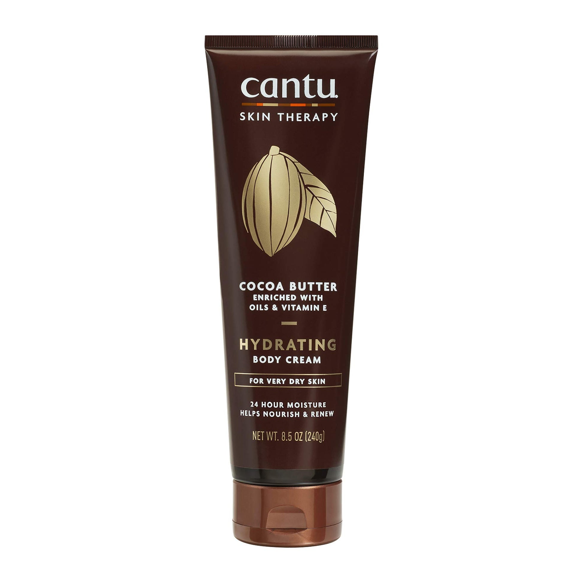 White Smoke Cantu Therapy Cocoa Butter Hydrating Body Cream for very Dry Skin, 8.5 Oz