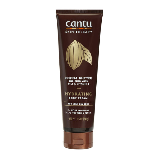 White Smoke Cantu Therapy Cocoa Butter Hydrating Body Cream for very Dry Skin, 8.5 Oz