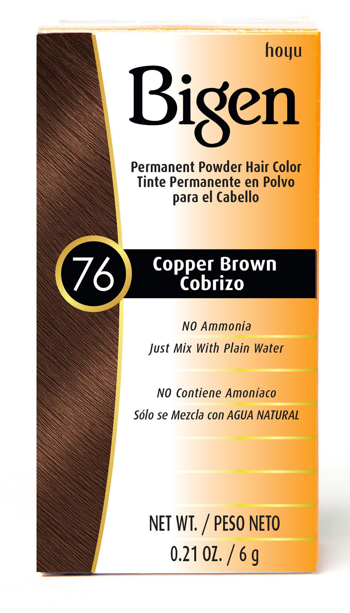 White Smoke #76 Copper Brown Bigen Permanent Powder - 3 Pack