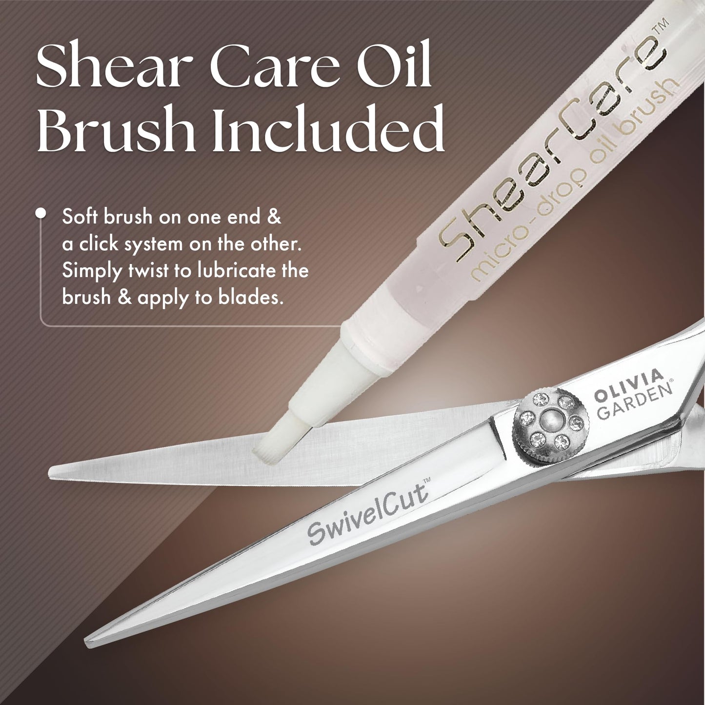 Dim Gray Olivia Garden SwivelCut Professional Hairdressing Shears Intro Case - With The Edge Razor - 6 Items (5")