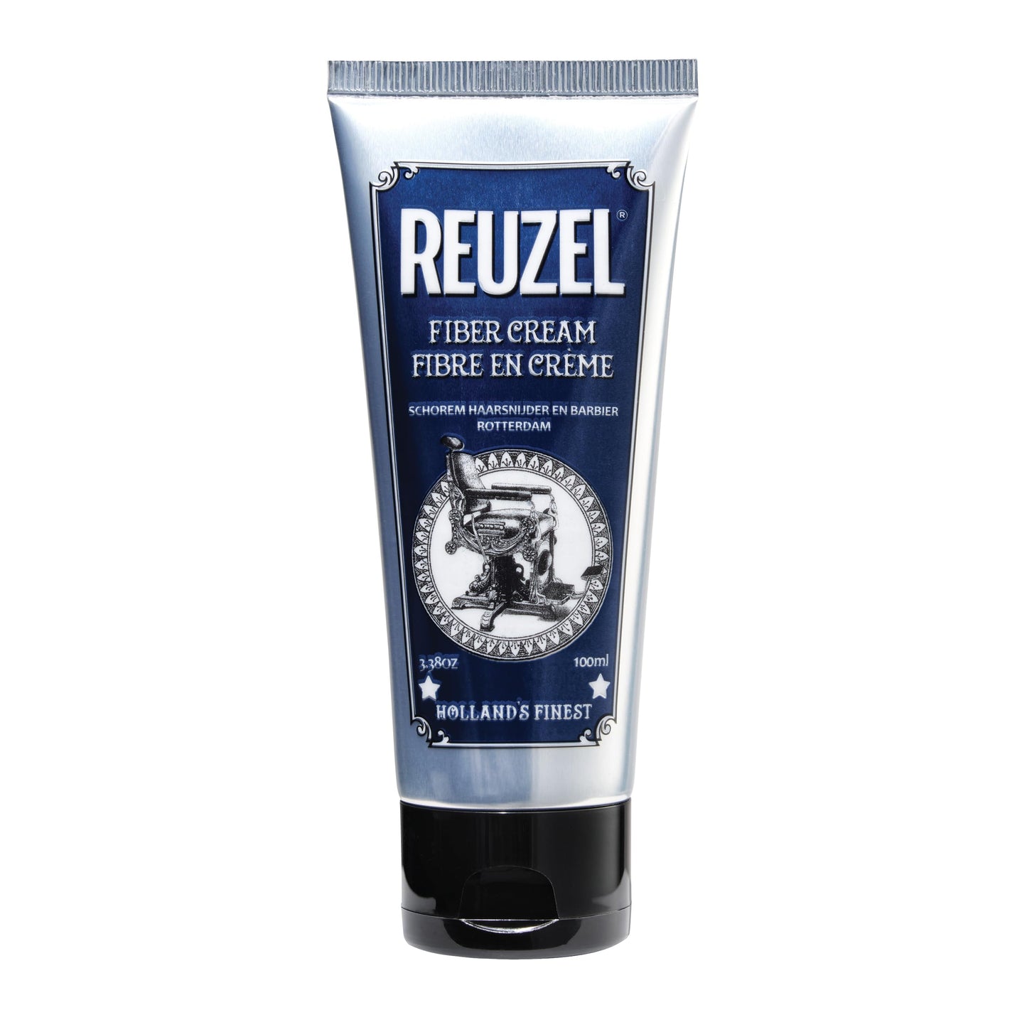 White Smoke Reuzel Fiber Cream, Provides a Low Shine Finish, 3.38 oz
