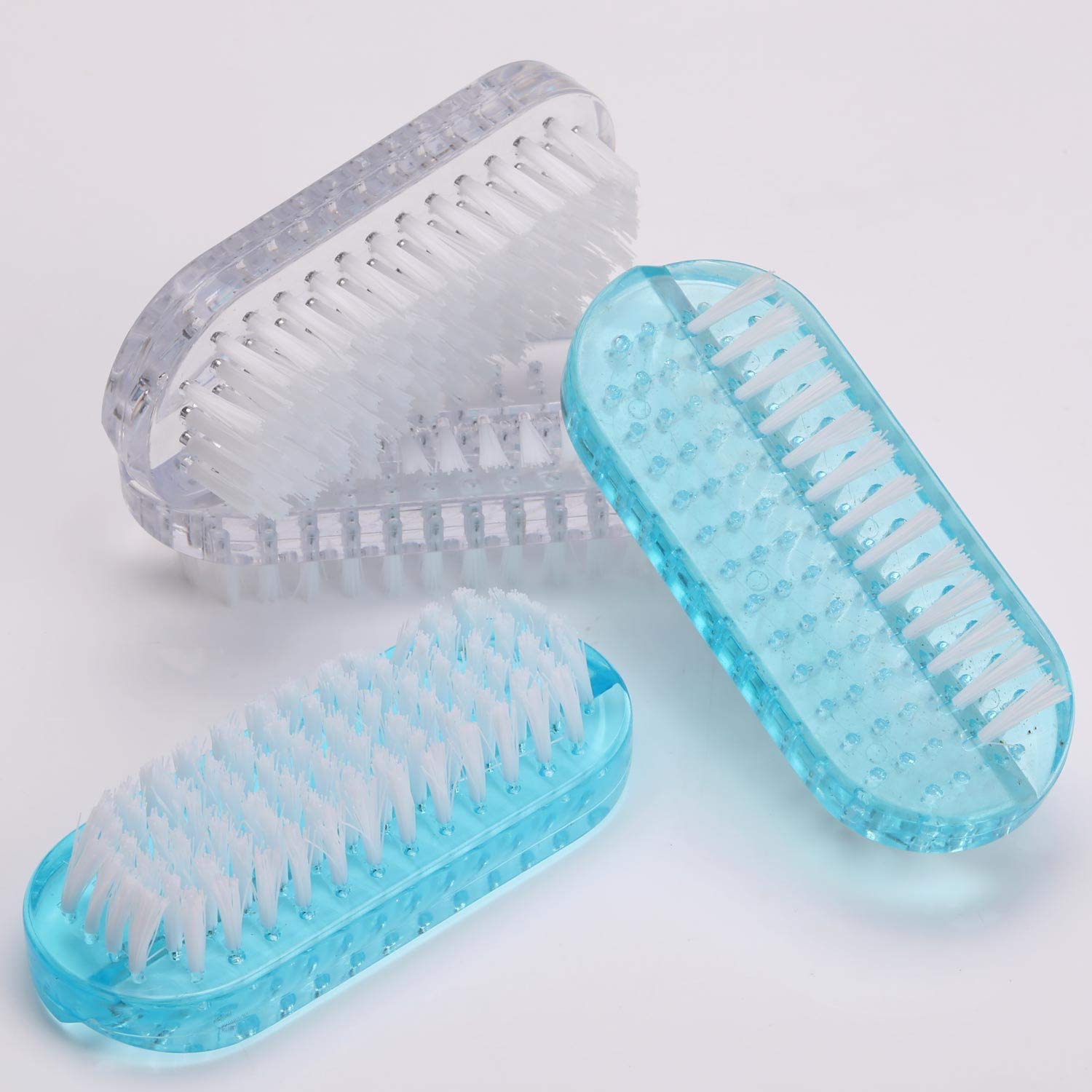 Lavender Cleaning Nail Brush Handle Scrubbing Brushes (Plastic Brush-4 Pcs)