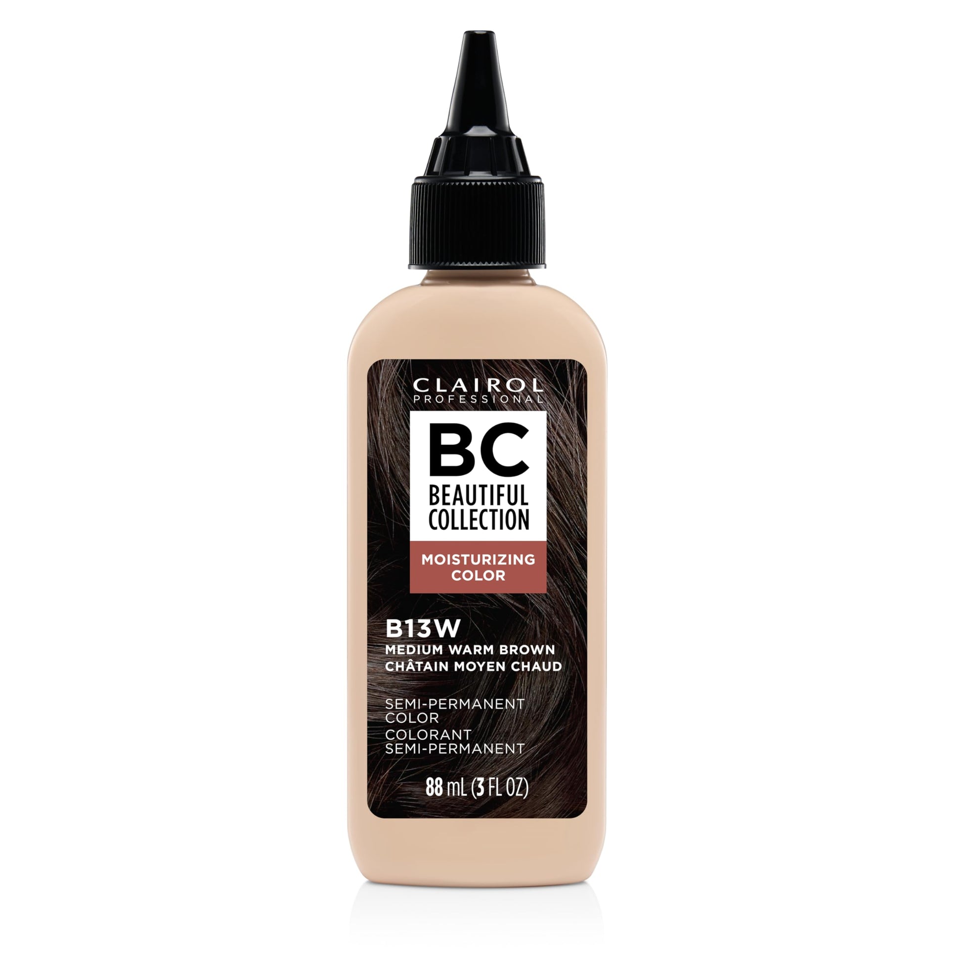 White Smoke Clairol Professional Beautiful Collection Hair Color, 13W Medium Warm Brown, 3 Fl Oz - Packaging May Vary