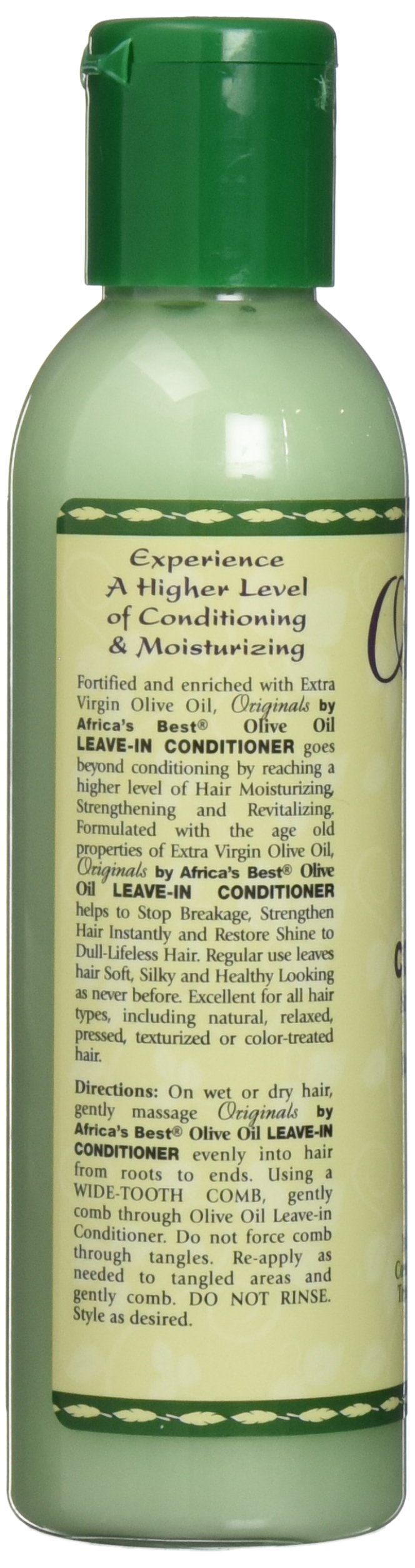 Tan Originals by Africa's Best Olive Oil Leave-In Conditioner, Stop Breakage and Strengthen Hair Instantly, Restores Shine, Moisturizing, Strengthening, Revitalizing, 6 oz