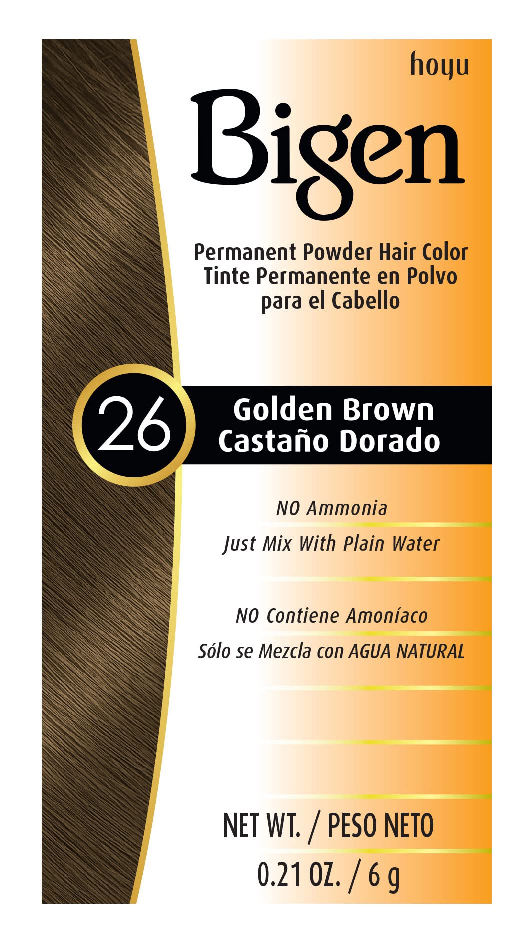 White Smoke #26 Golden Brown Bigen Permanent Powder - 3 Pack