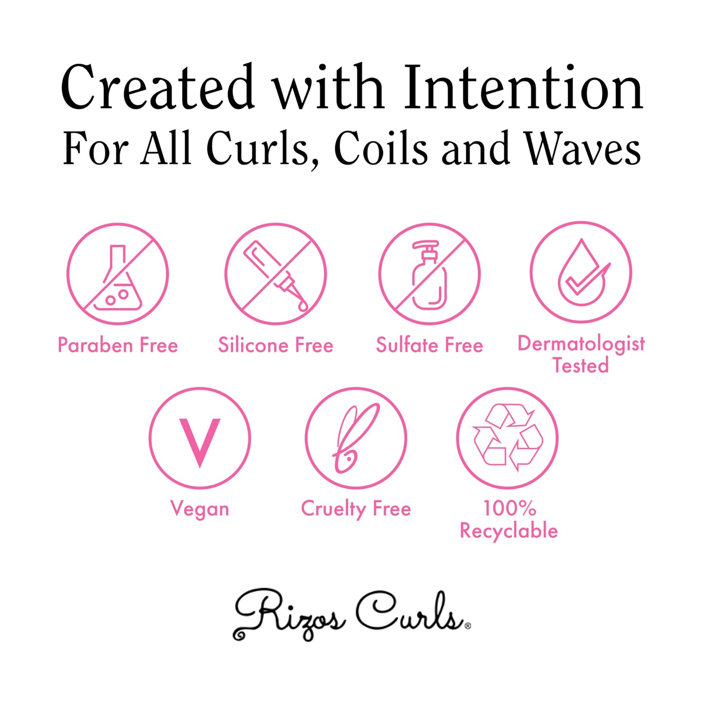 White Smoke Rizos Curls Strong Hold Gel - Long-Lasting, Flake-Free Gel for Curly, Coily, and Wavy Hair, Frizz Control, Curl Definition & Shine, Vegan Collagen Peptides & Sugar Cane Extract, 8oz