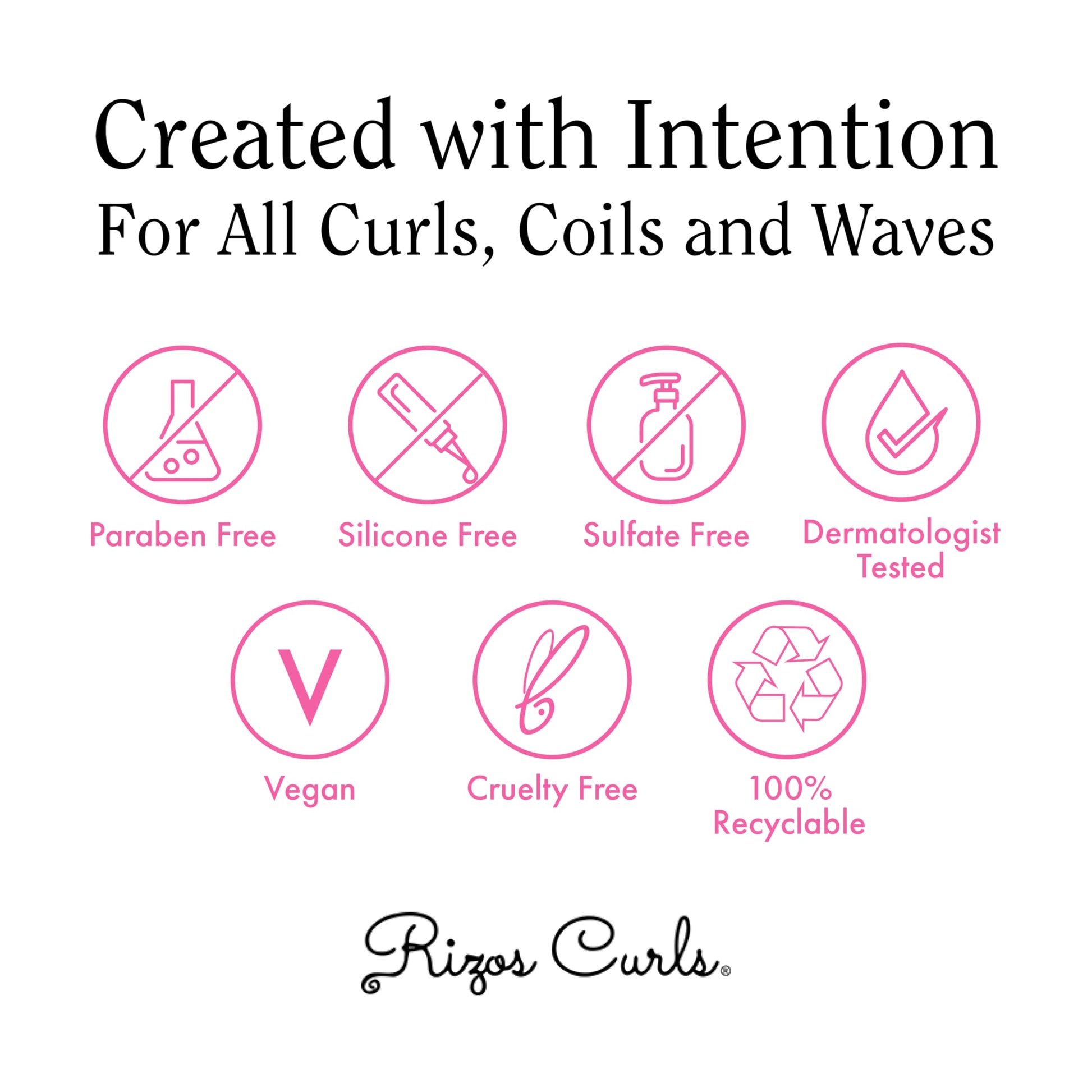 White Smoke Rizos Curls Strong Hold Gel - Long-Lasting, Flake-Free Gel for Curly, Coily, and Wavy Hair, Frizz Control, Curl Definition & Shine, Vegan Collagen Peptides & Sugar Cane Extract, 8oz