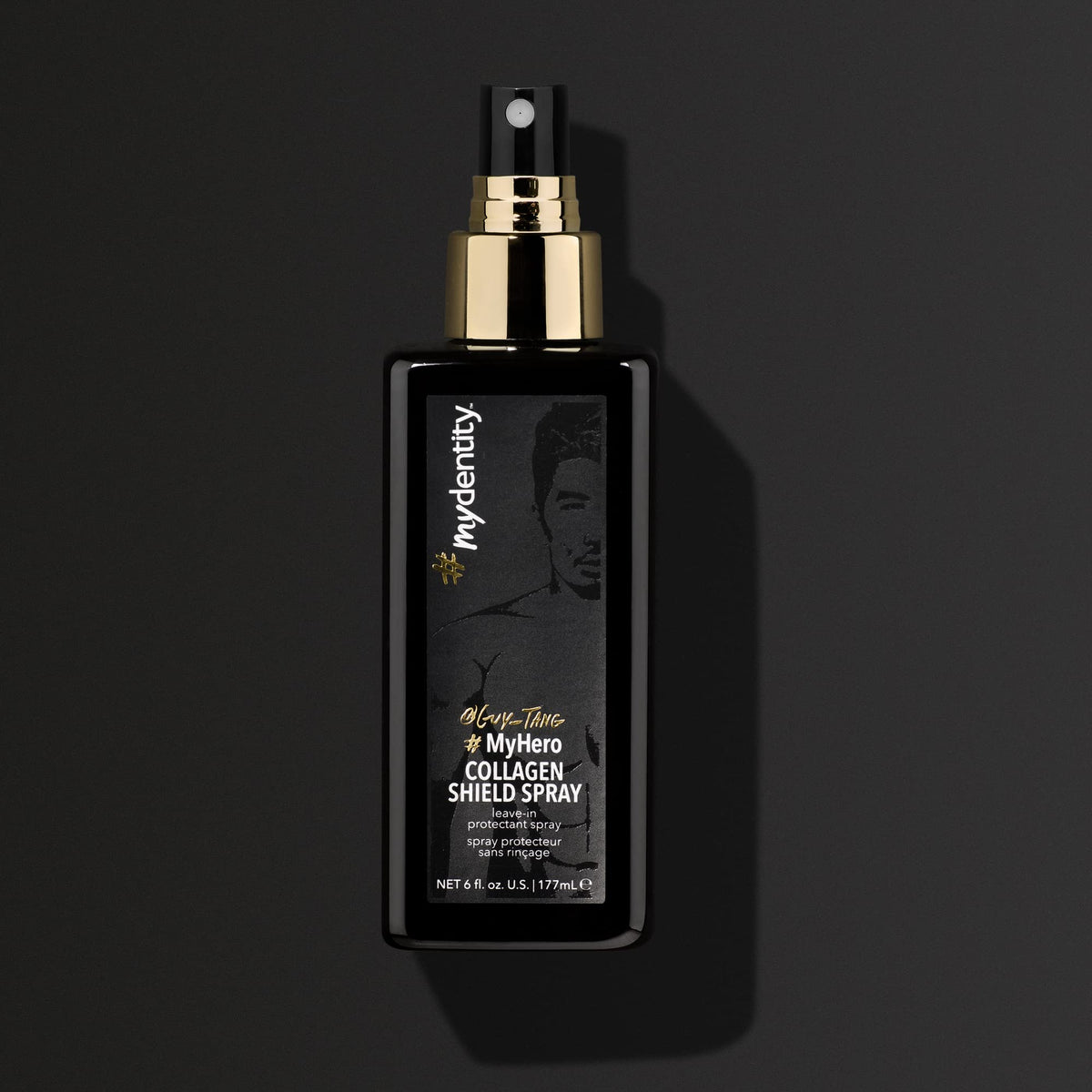 Dark Slate Gray #mydentity MyHero Collagen Shield Spray, 6oz | Leave-In Condtioner | Heat Protection Up To 450 degrees