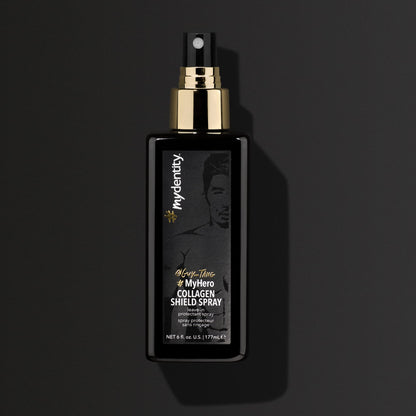 Dark Slate Gray #mydentity MyHero Collagen Shield Spray, 6oz | Leave-In Condtioner | Heat Protection Up To 450 degrees