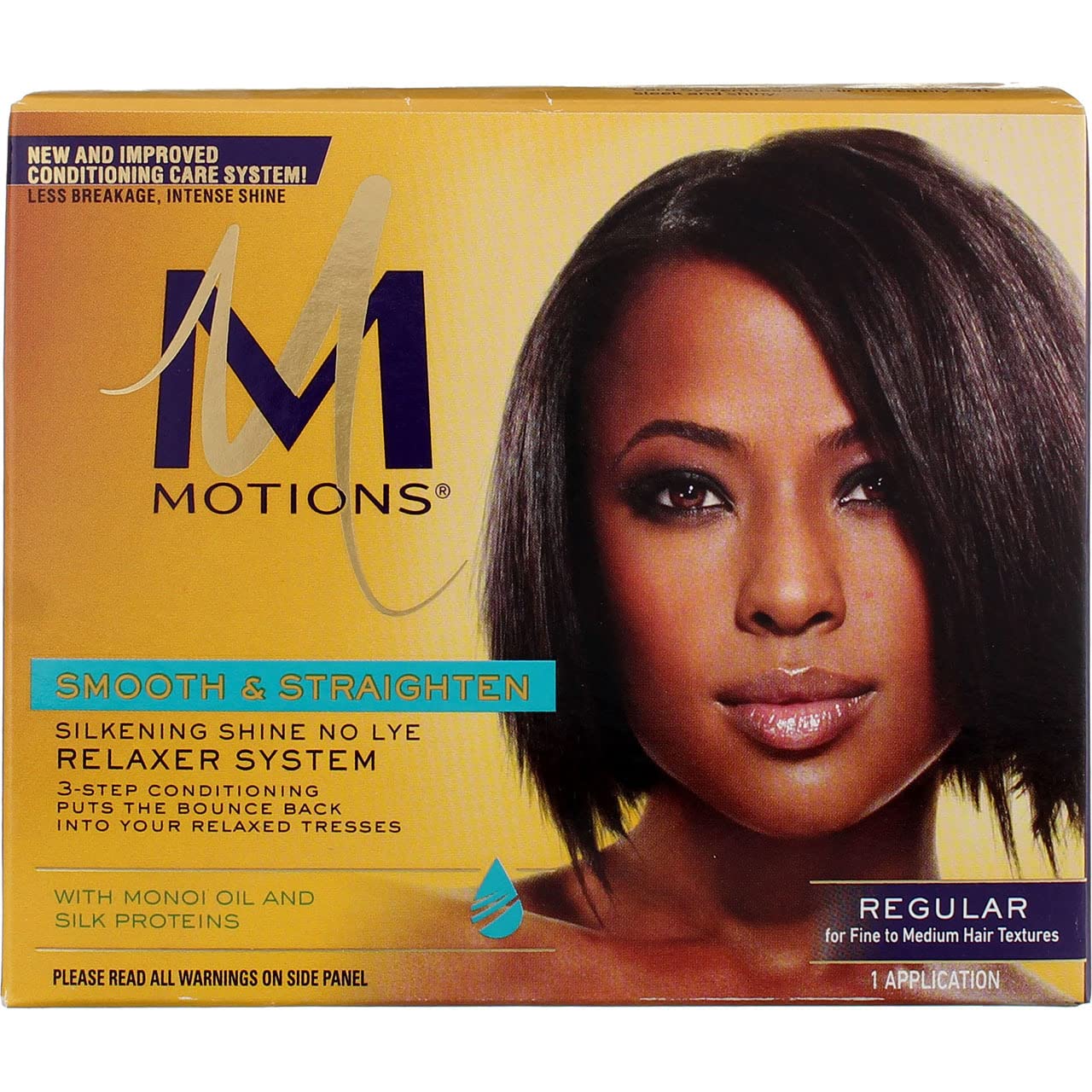 Black Motions Smooth and Straighten Silkening Shine No-Lye Relaxer System