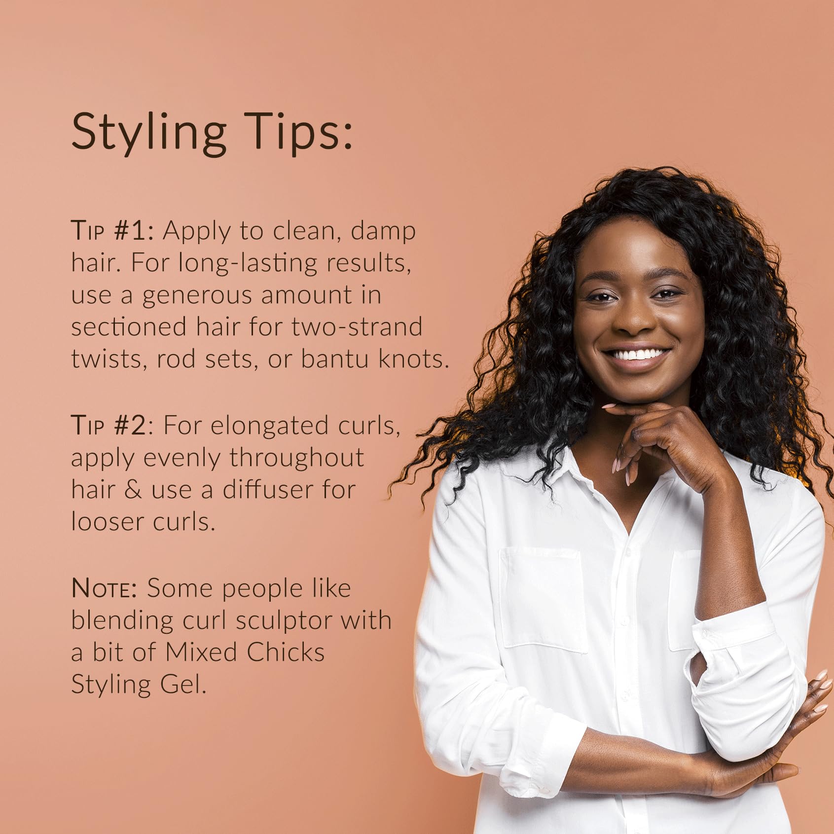 Dark Salmon Mixed Chicks Curl Sculptor – Hair Definer, 8 fl.oz