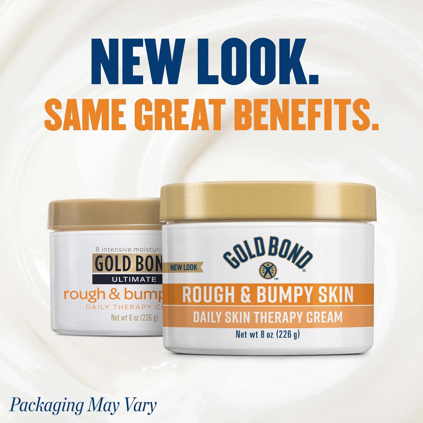 White Smoke Gold Bond Rough & Bumpy Daily Skin Therapy Cream, 8 oz Cream With 7 Moisturizers & 3 Vitamins