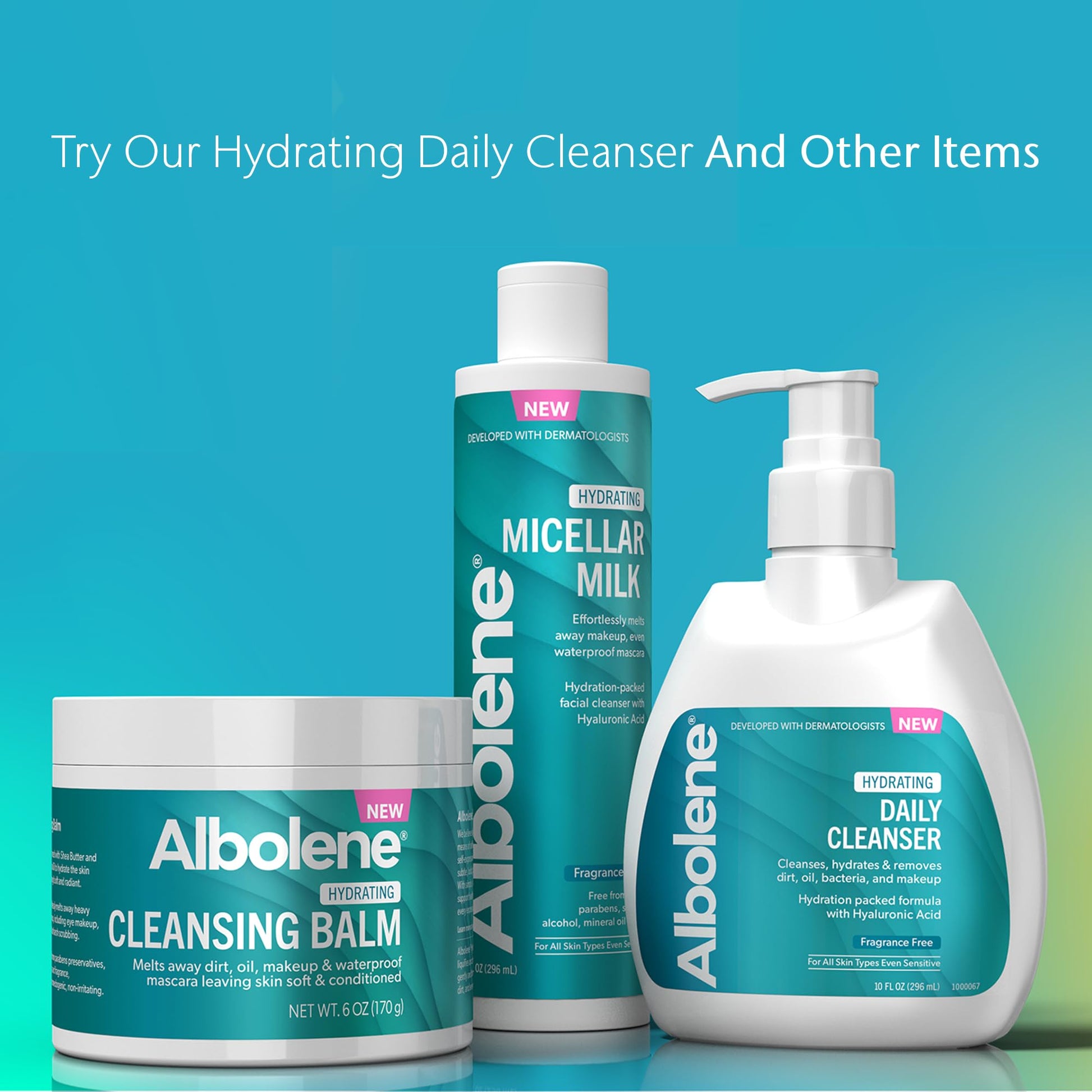 Light Sea Green Albolene Cleansing Balm - Hydrating Makeup Remover & Face Wash with Shea Butter & Jojoba Oil - Gently Dissolves Waterproof Makeup - Fragrance-Free - Dermatologist-Developed - 6 oz (Pack of 1)