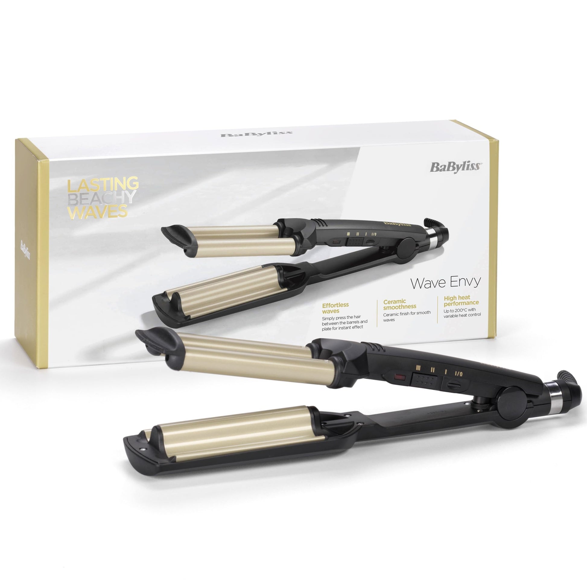 White Smoke Babyliss - Hair Straightener Easy Waves Babyliss