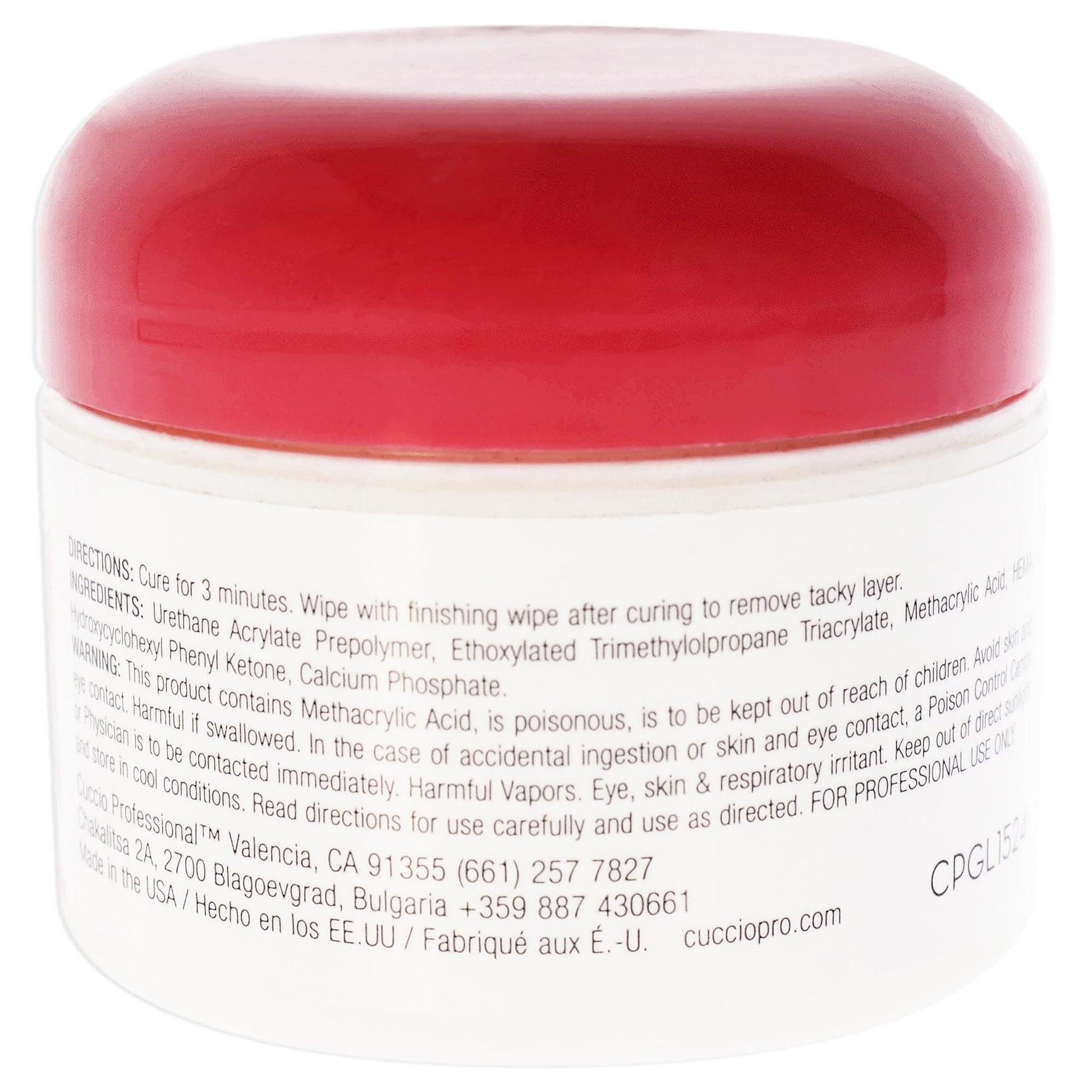 White Smoke Cuccio Pro UV Kapping Gel With Calcium - Helps Prevent Cracking And Peeling - Designed For Natural Nails - Promotes Growth - Forms Durable, Protective Layer - Crystal Clear Coat - 1 Oz Nail Gel