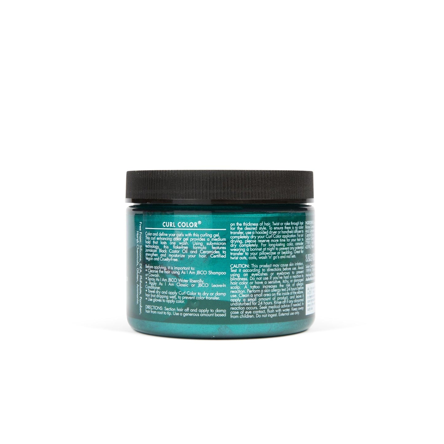Dark Slate Gray As I Am Curl Color - Dark Teal - 6 oz - Temporary Color & Curling Gel - Medium Hold - Vegan & Cruelty Free