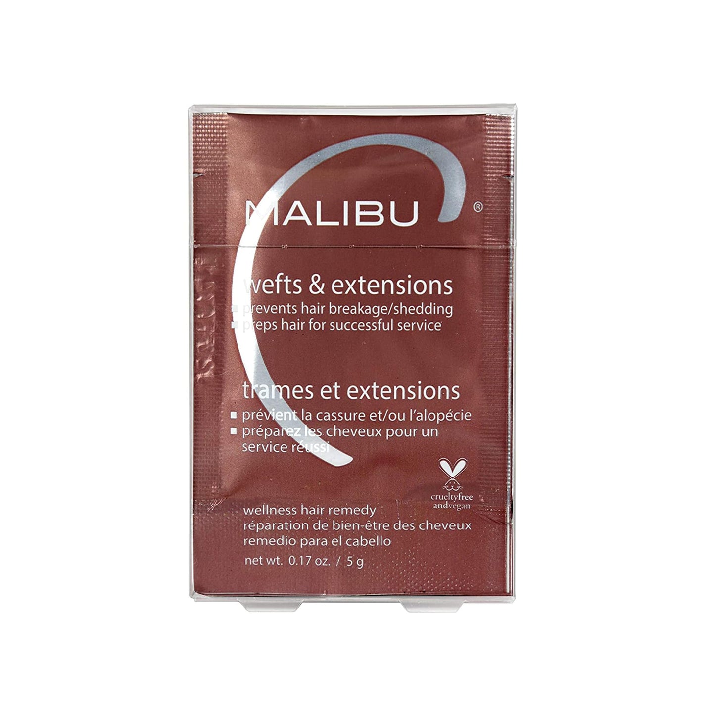 Dim Gray Malibu C Mini Malibu Rehab Wefts & Extensions - Contains 2 Remedy Packets - Removes Build Up and Prevents Breakage - Hydrating Care for Strong, Healthy Strands