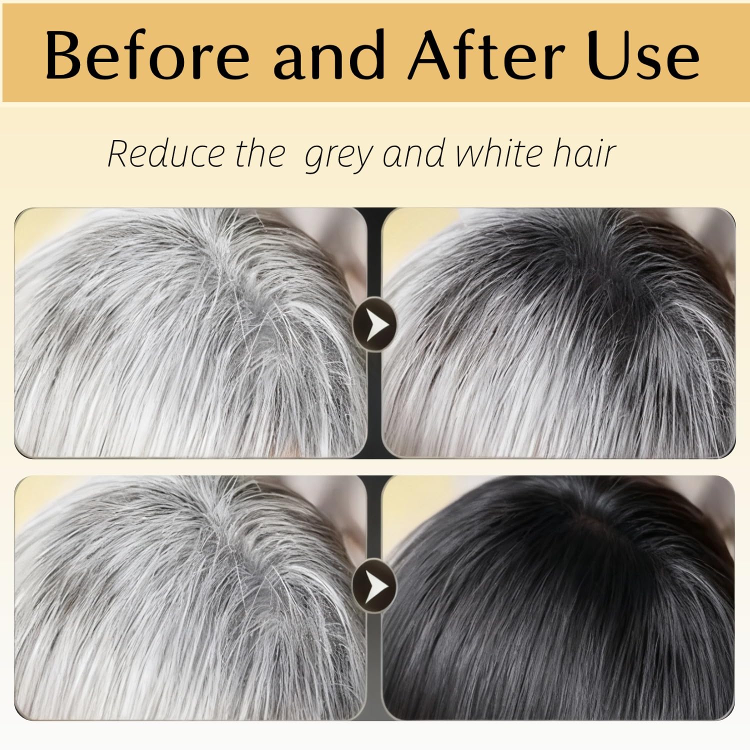 Gray FHH 2 PCS Gray Hair Reverse Bar Soap, Black Soap for Gray Hair & Beard Darkening, Deep Clean & Nourish the Scalp, Black Hair Soap bar for Men and Women.