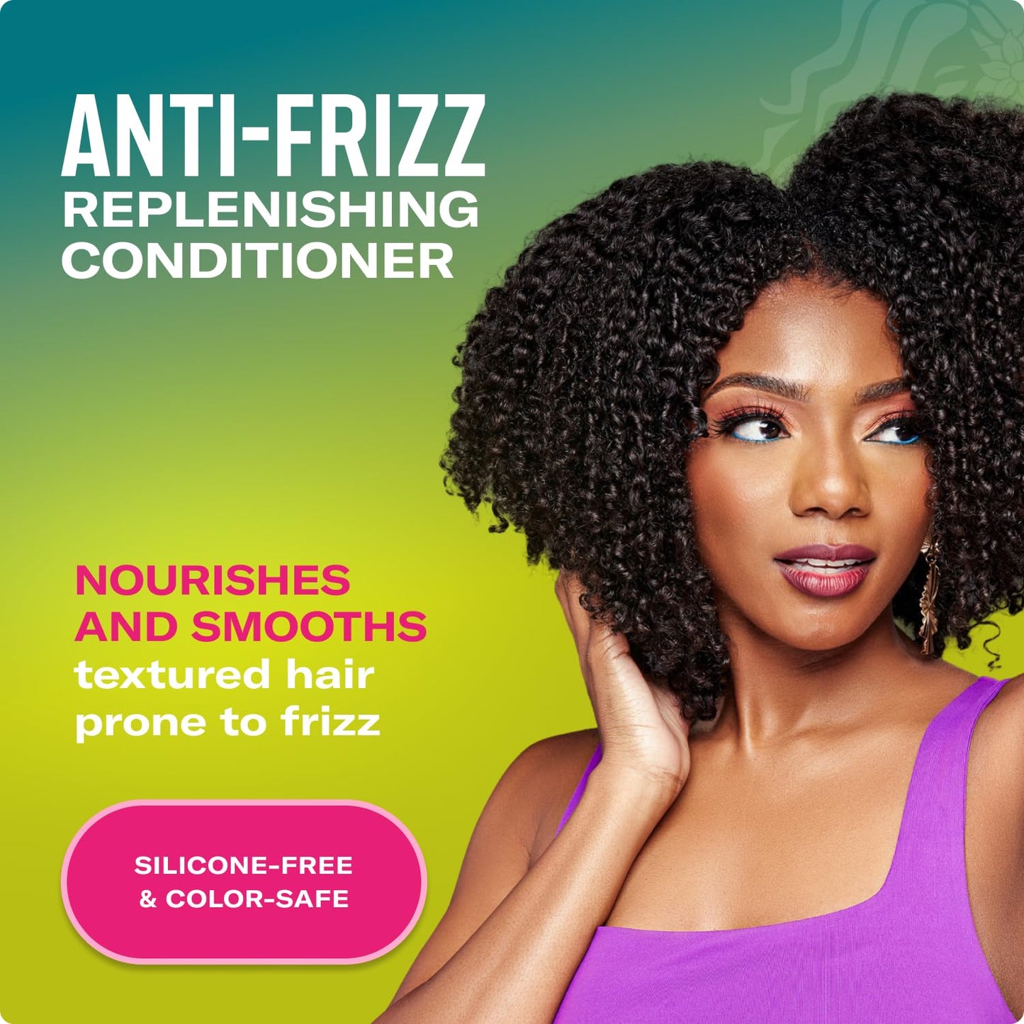 Black Mielle Organics Avocado & Tamanu Anti Frizz Conditioner for Women & Men - Detangling, Moisturizing & Smoothing Treatment - Frizz Control Detangler for Textured & Dry Hair - Prep for Styling, 12floz