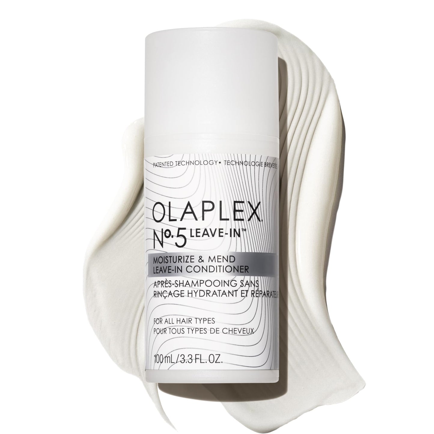 White Smoke Olaplex Nº.5 Leave-In Conditioner: Moisturizes & Mends Split Ends | Reduces Breakage & Repairs, Protects Damaged Hair | For Coily, Curly, Straight, and Wavy, Stocking Stuffers, 100 mL / 3.3 Fl. Oz.