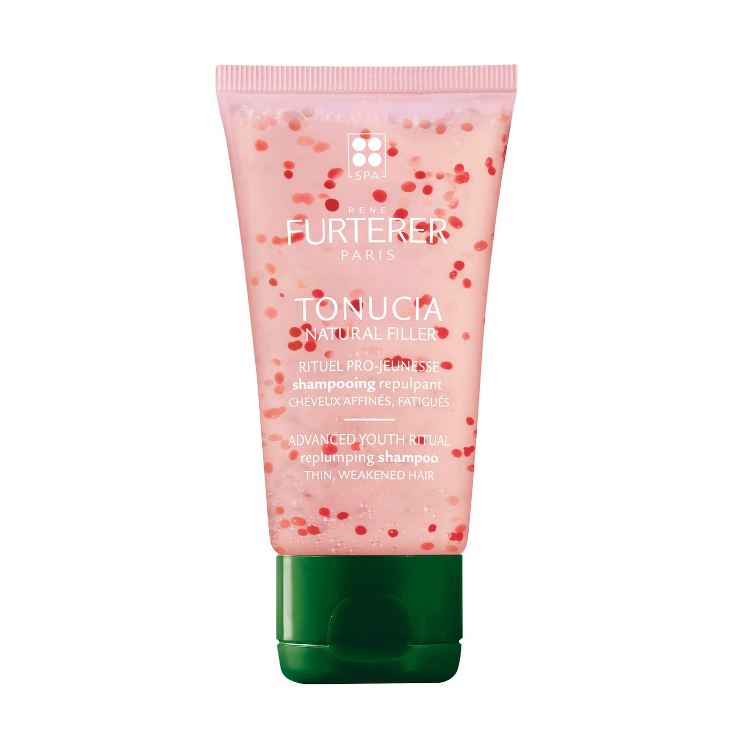 White Smoke Rene Furterer TONUCIA Replumping Shampoo - For Thin, Weakened Hair Due to Aging - Redensify & Revitalize - Silicone-Free - Travel-Size