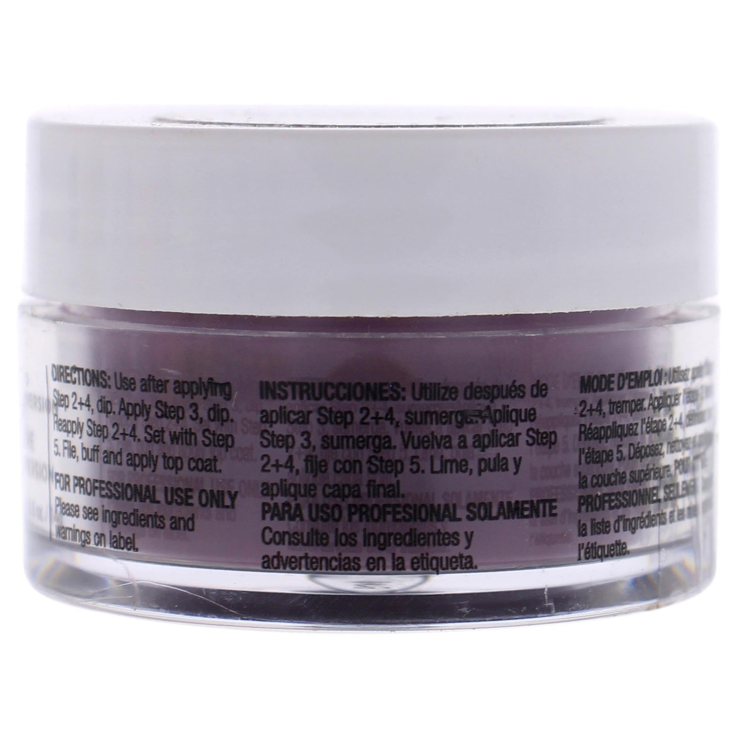 Gray Cuccio Pro Powder Polish Dip - Plum W/ Black Undertones - Nail Lacquer for Manicures & Pedicures, Easy & Fast Application/Removal - No LED/UV Light - Non-Toxic, Odorless, Highly Pigmented - 0.5 oz