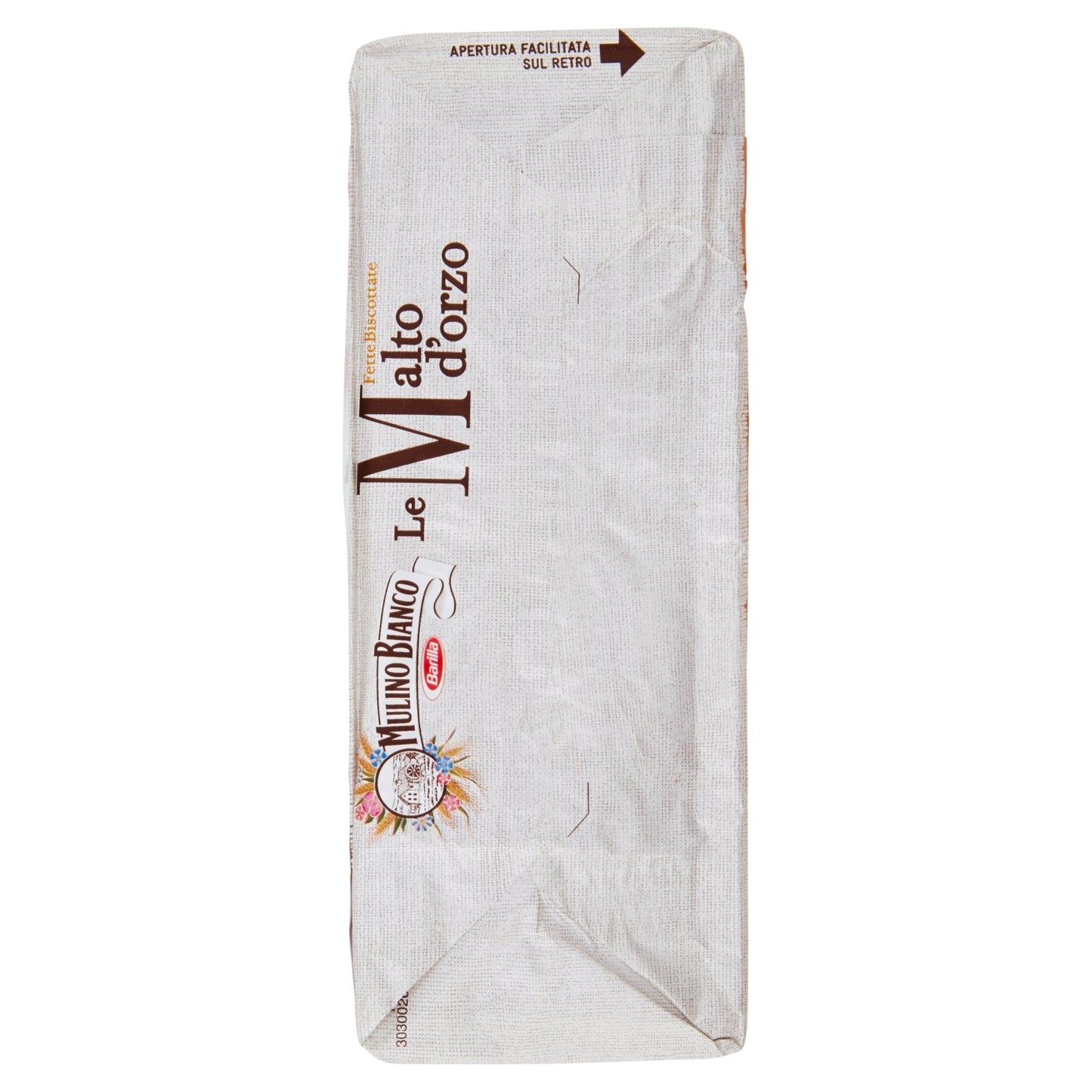 Light Gray Mulino Bianco: " Le Malto d'orzo " Fette Biscottate 32 count - Rusks Malt Barley. Italian Toast - 11.11 Oz (315g) Pack of 2