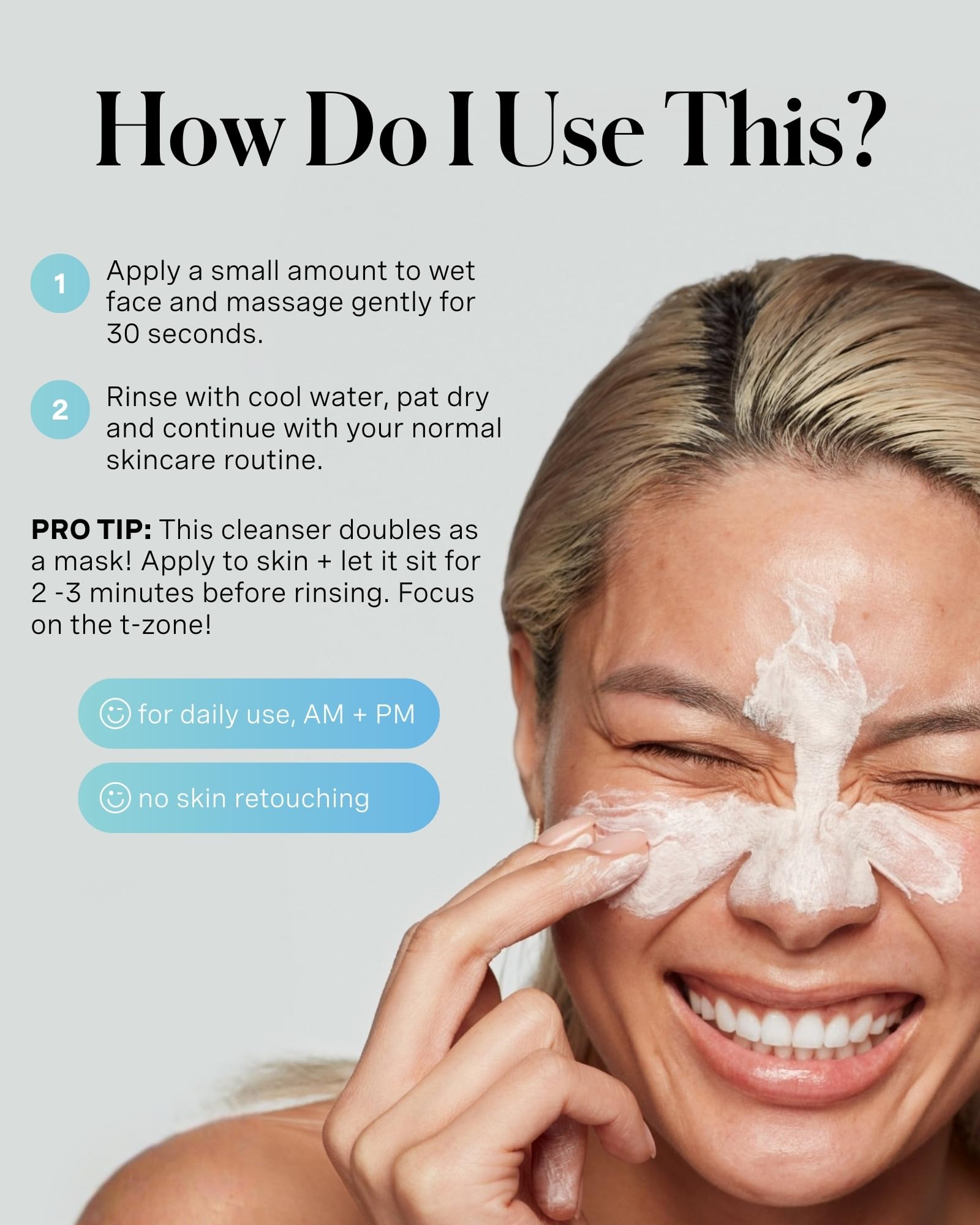 Light Gray Kate Somerville EradiKate 3% Sulfur Daily Foaming Cleanser Acne Treatment – Clinically Formulated Medicated Face Wash Balances Skin & Cleans Pores, 4 Fl Oz