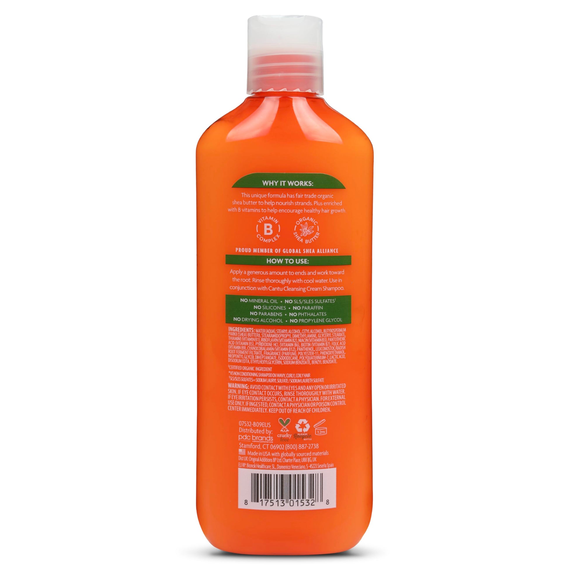 White Smoke Cantu Shea Butter for Natural Hair Hydrating Cream Conditioner, 13.5 Ounce (07532-12/3EU)