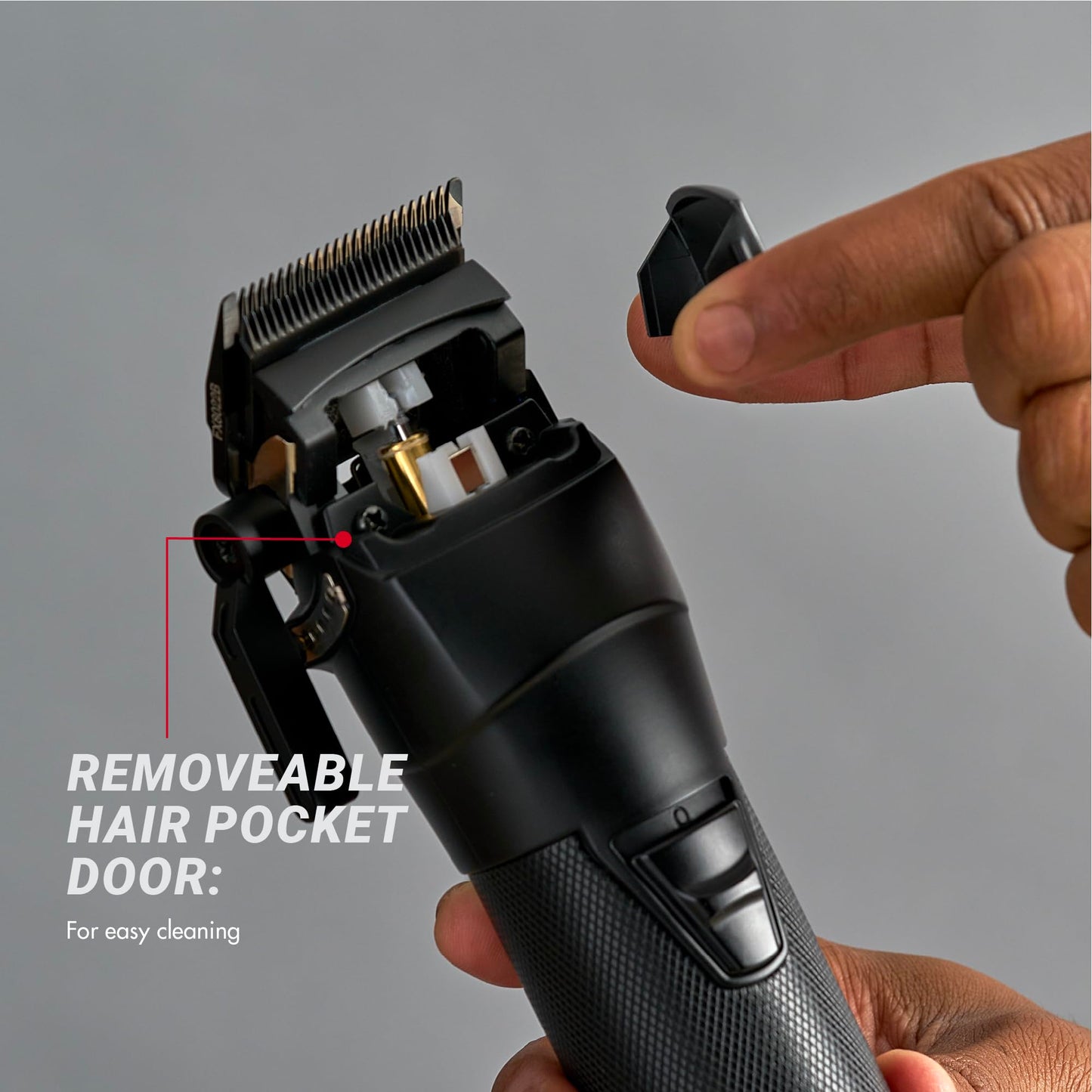 Dark Gray BaBylissPRO FXONE Professional Cordless Clipper in Black - Beard Trimmer for Men, Professional Stylist & Barber Clippers, USB-C Cordless Hair Clippers for Men
