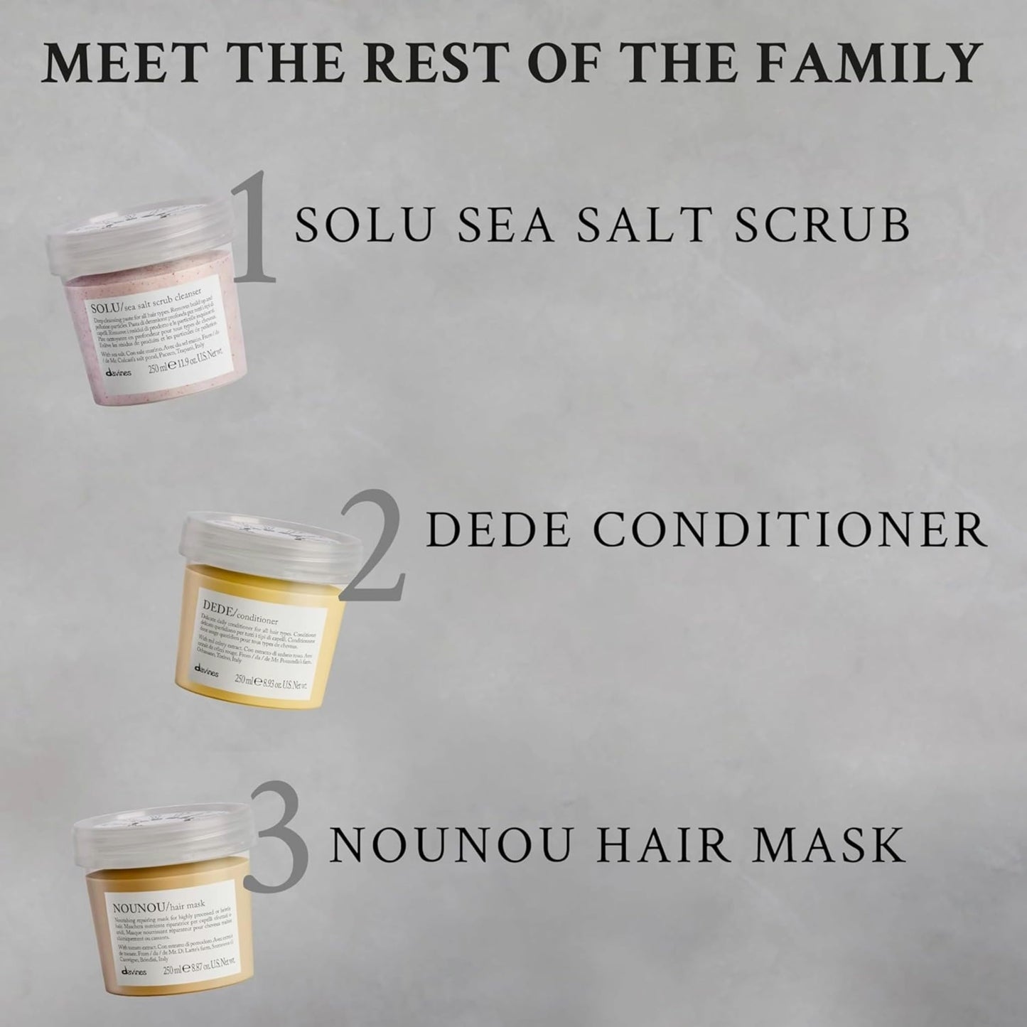 Gray Davines SOLU Shampoo, Deep Cleansing from Accumulation or Residues of Styling Products for Normal to Heavily-Styled Hair - Gives a Refreshed Scalp, Travel Size, 2.54 Fl Oz