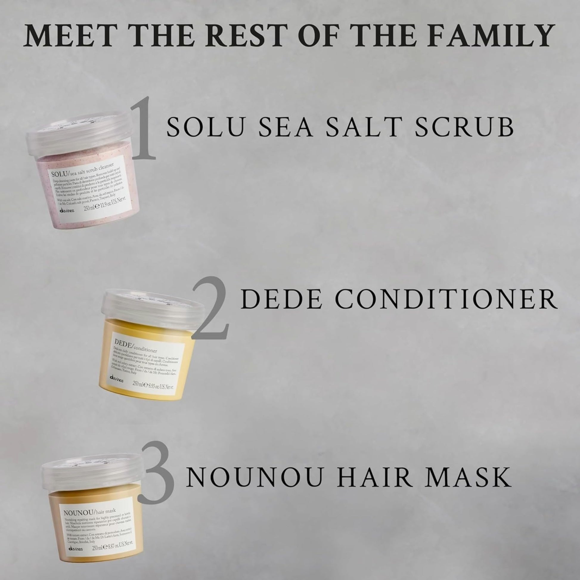 Gray Davines SOLU Shampoo, Deep Cleansing from Accumulation or Residues of Styling Products for Normal to Heavily-Styled Hair - Gives a Refreshed Scalp, Travel Size, 2.54 Fl Oz